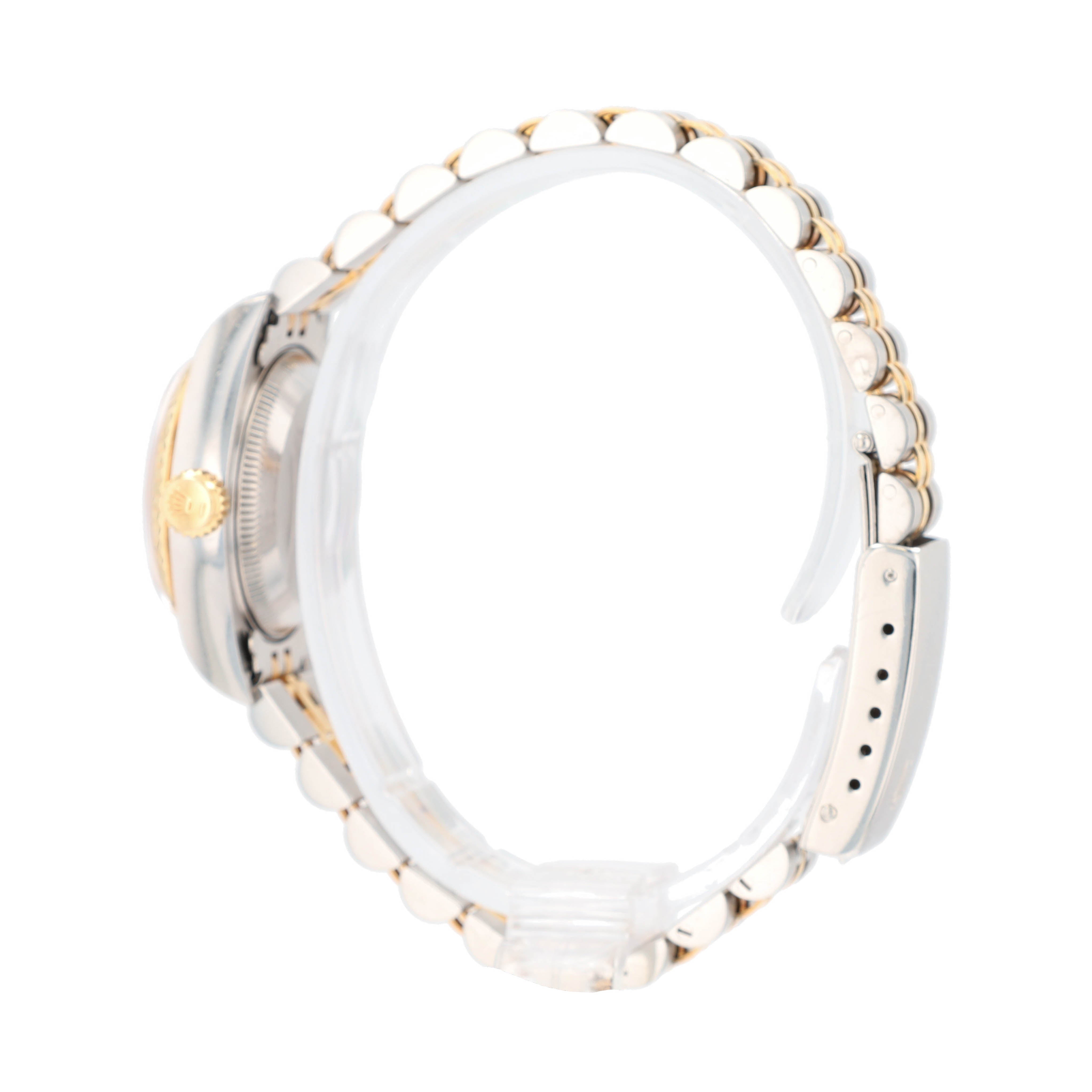 B&P Rolex Datejust  69173 26mm Champagne Index Dial Fluted Bezel Jubilee Band