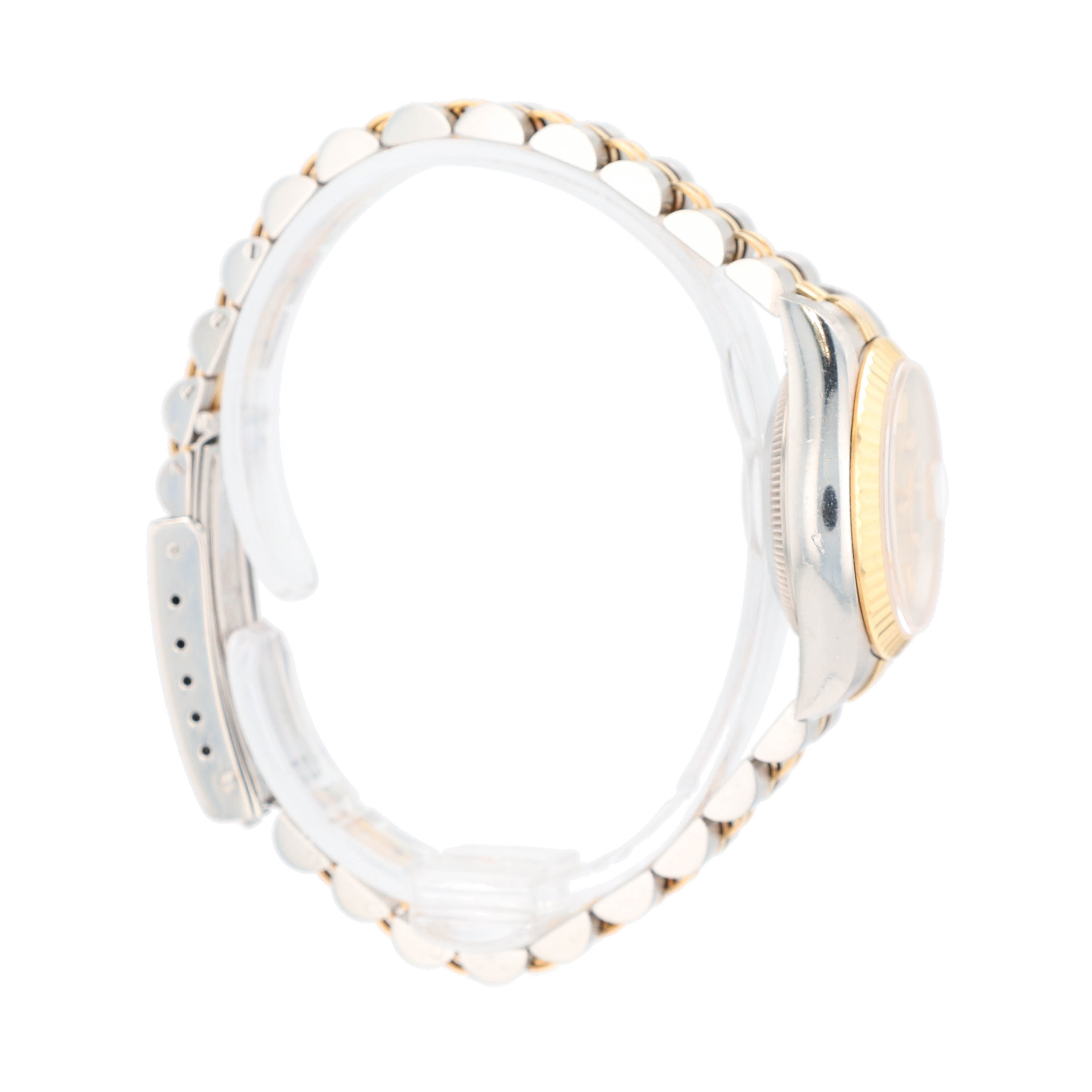 B&P Rolex Datejust  69173 26mm Champagne Index Dial Fluted Bezel Jubilee Band