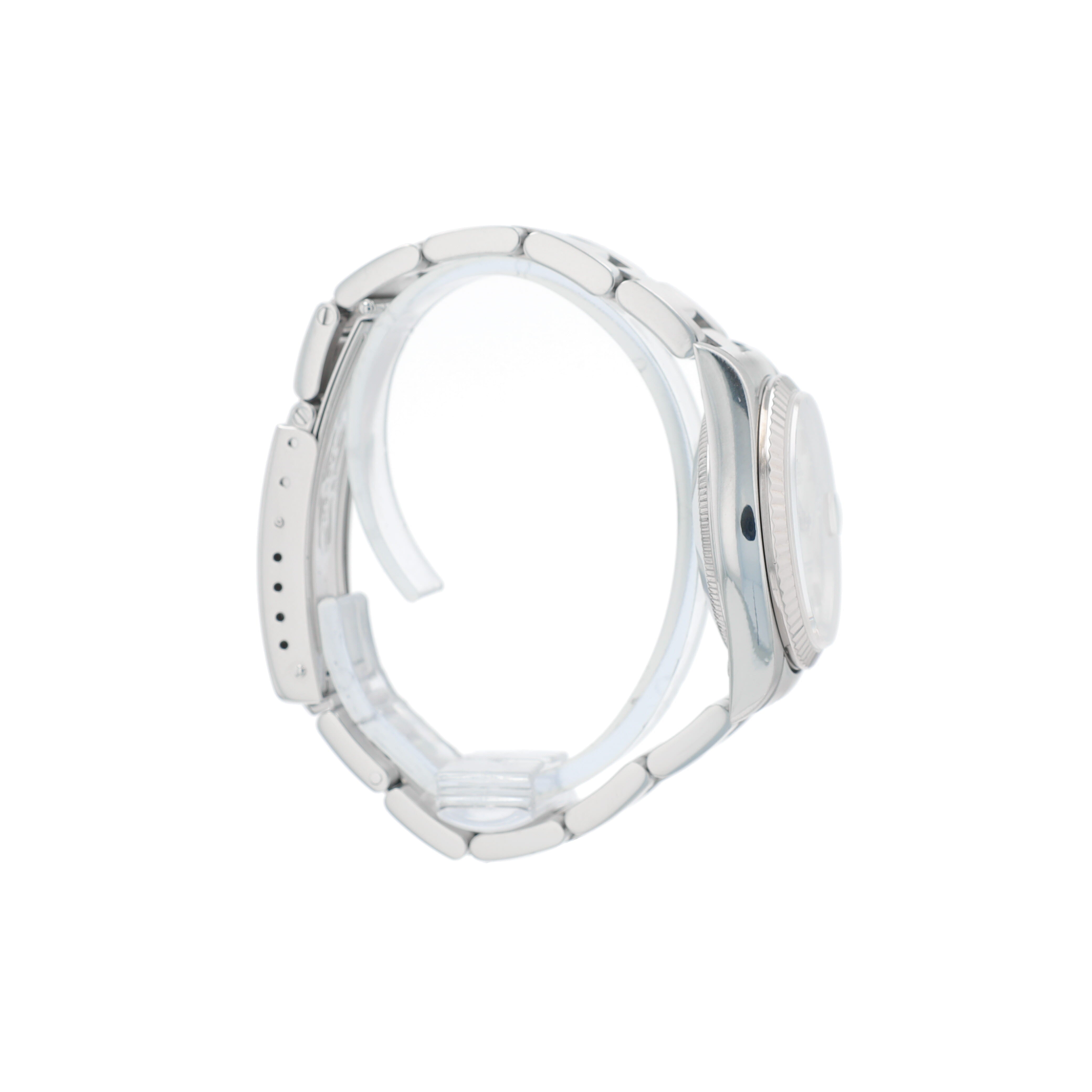 B&P Rolex Datejust 78240 31mm Silver Index Dial Smooth Bezel Oyster Band - Luxuriant Concierge