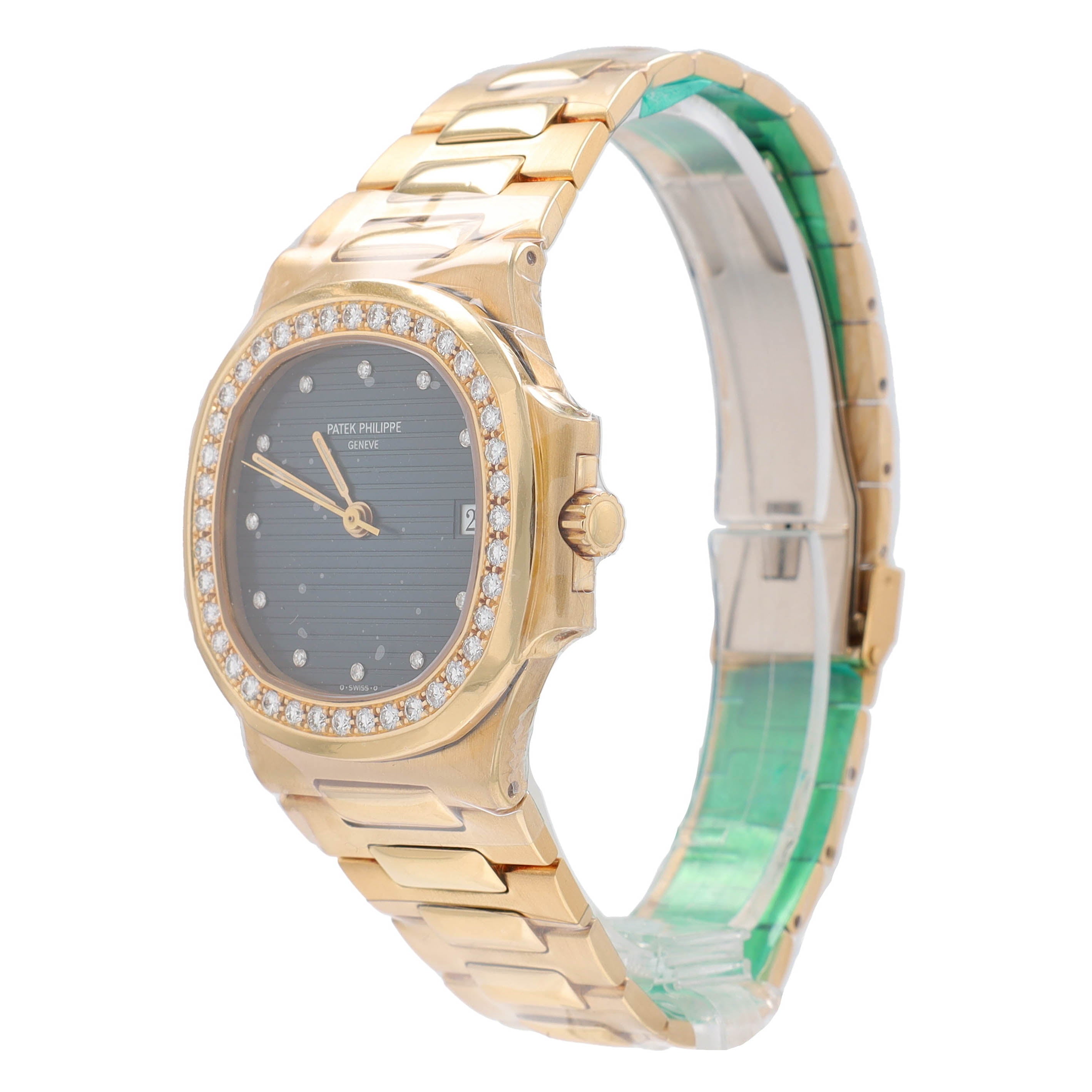 Patek Philippe Nautilus Mid-Size Grey Tapestry Diamond & Bezel