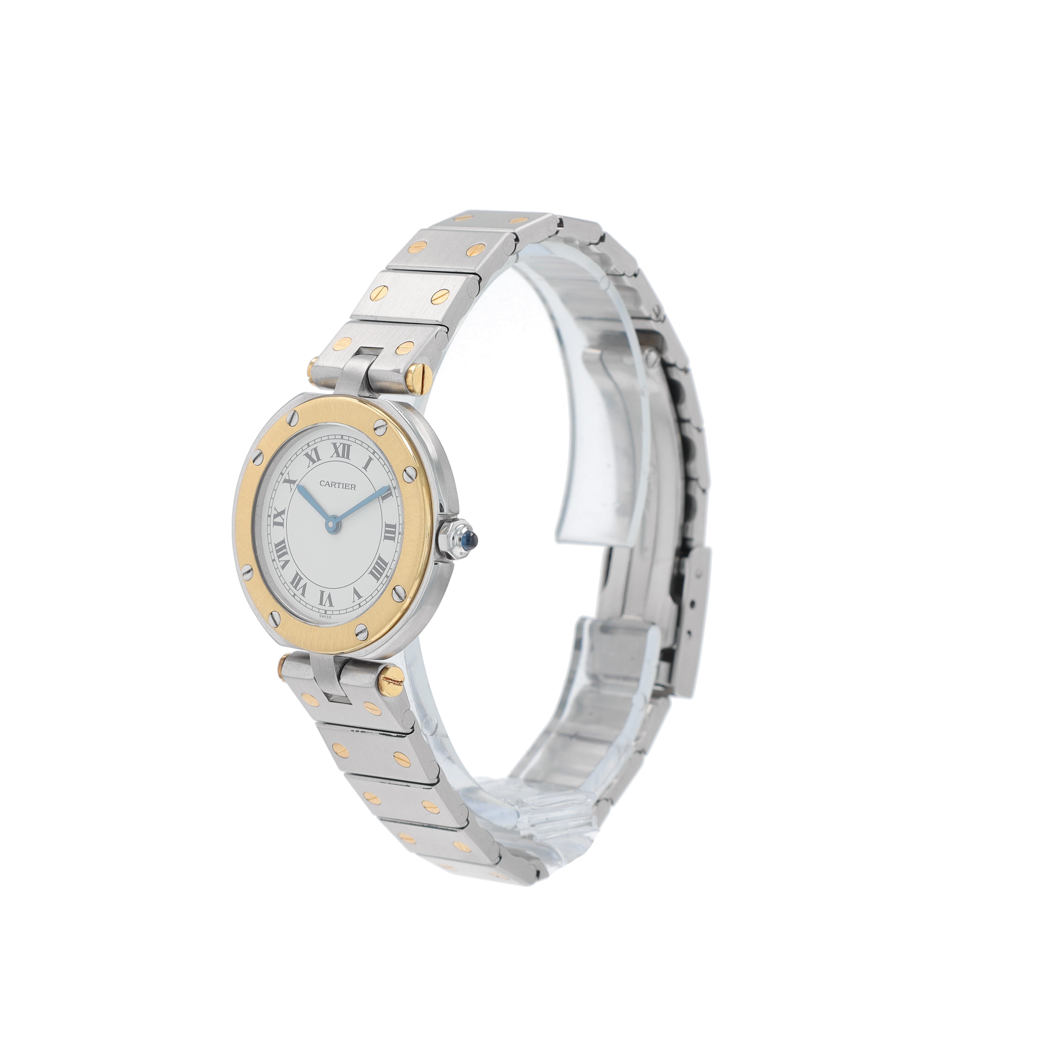 Cartier Santos TT YELLOW White Roman Dial