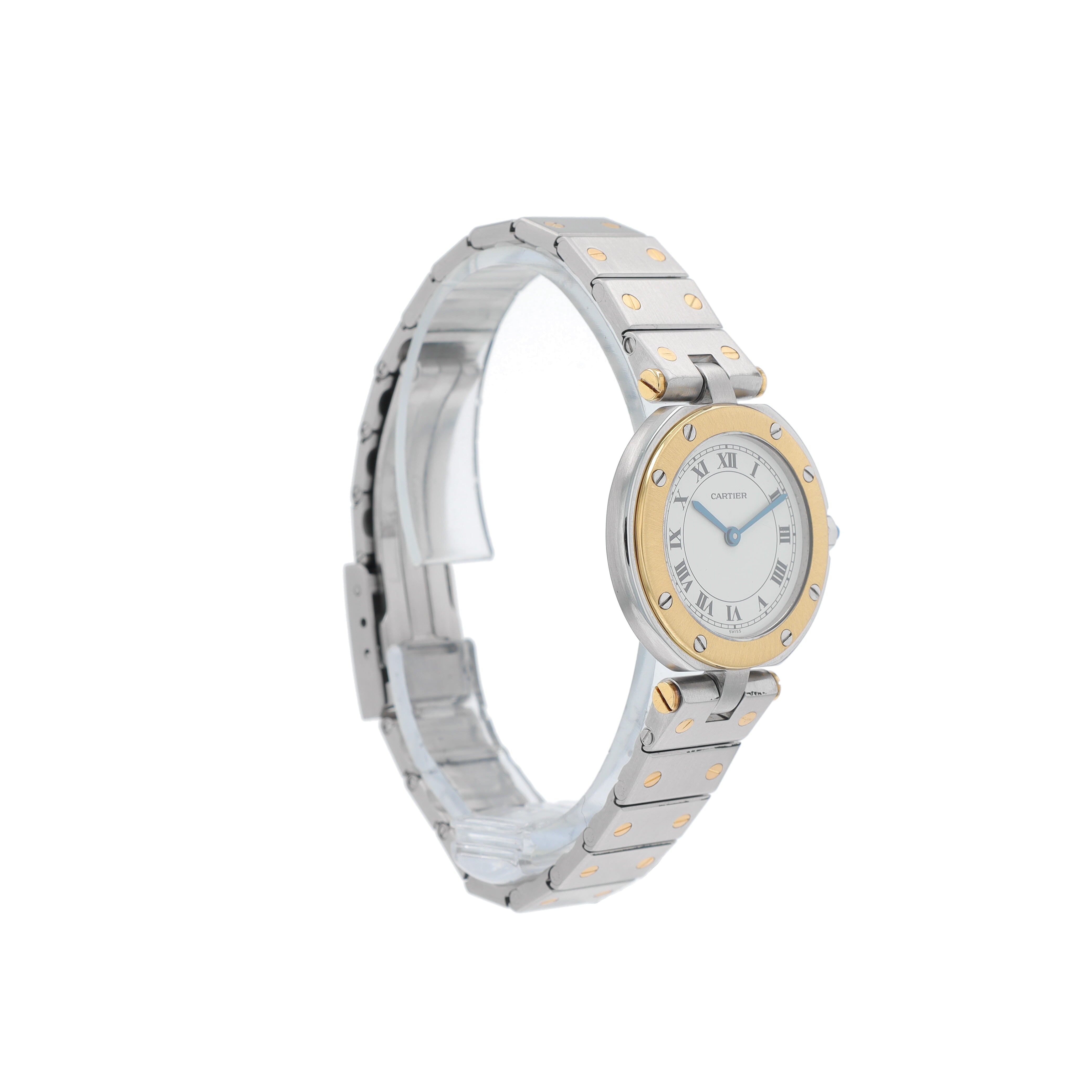 Cartier Santos TT YELLOW White Roman Dial