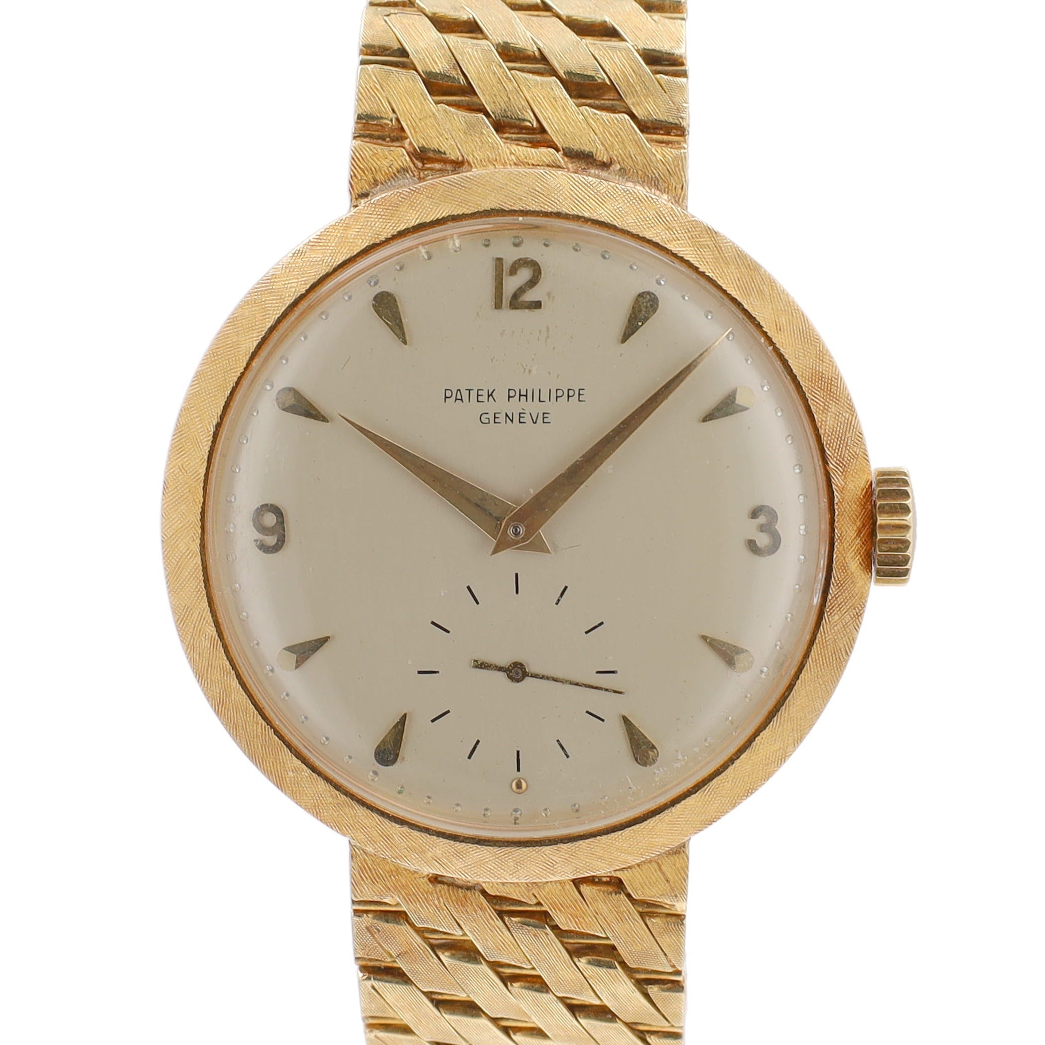 PATEK PHILIPPE Ladies, 18KR, 2459 Silver w/ gold sword HM