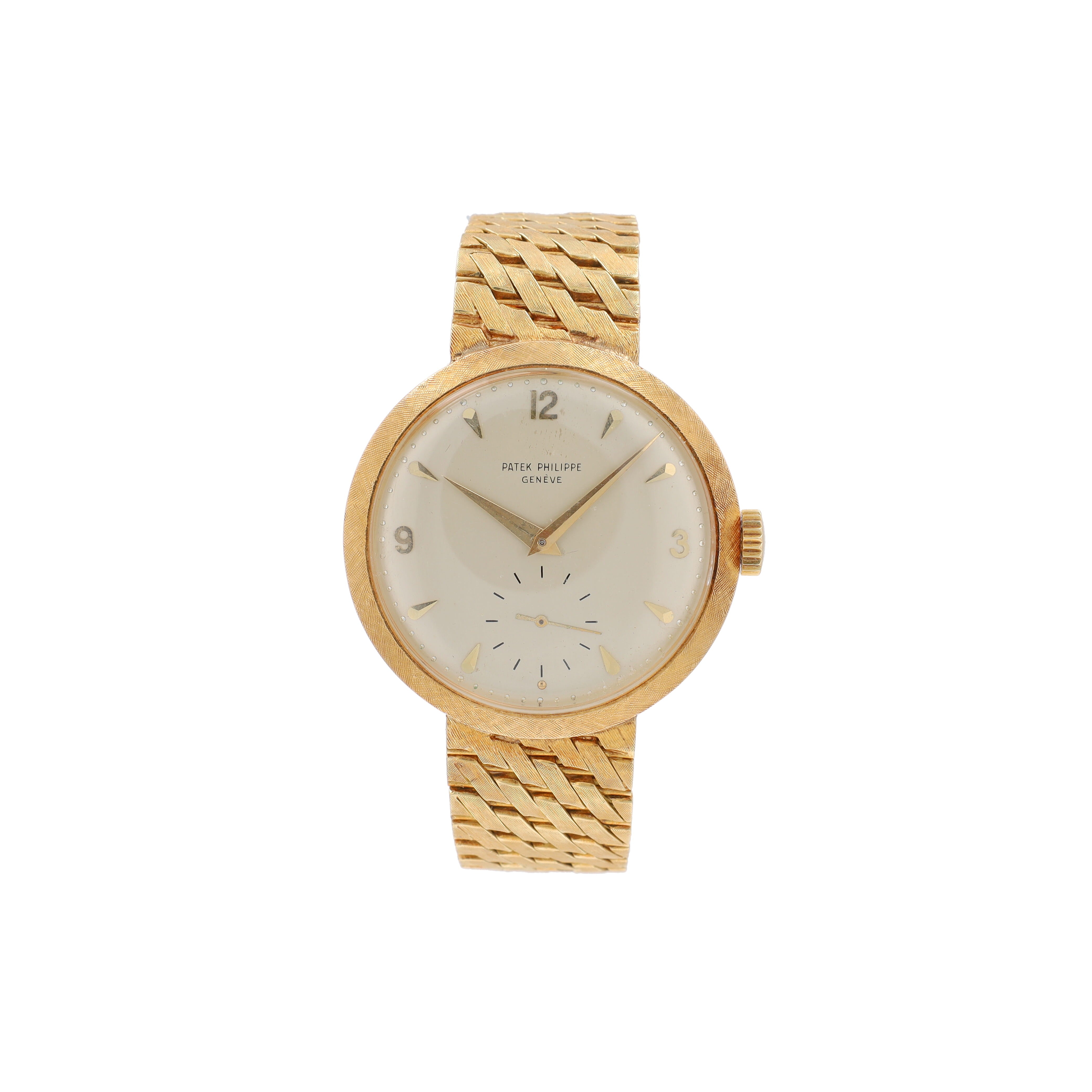 PATEK PHILIPPE Ladies, 18KR, 2459 Silver w/ gold sword HM