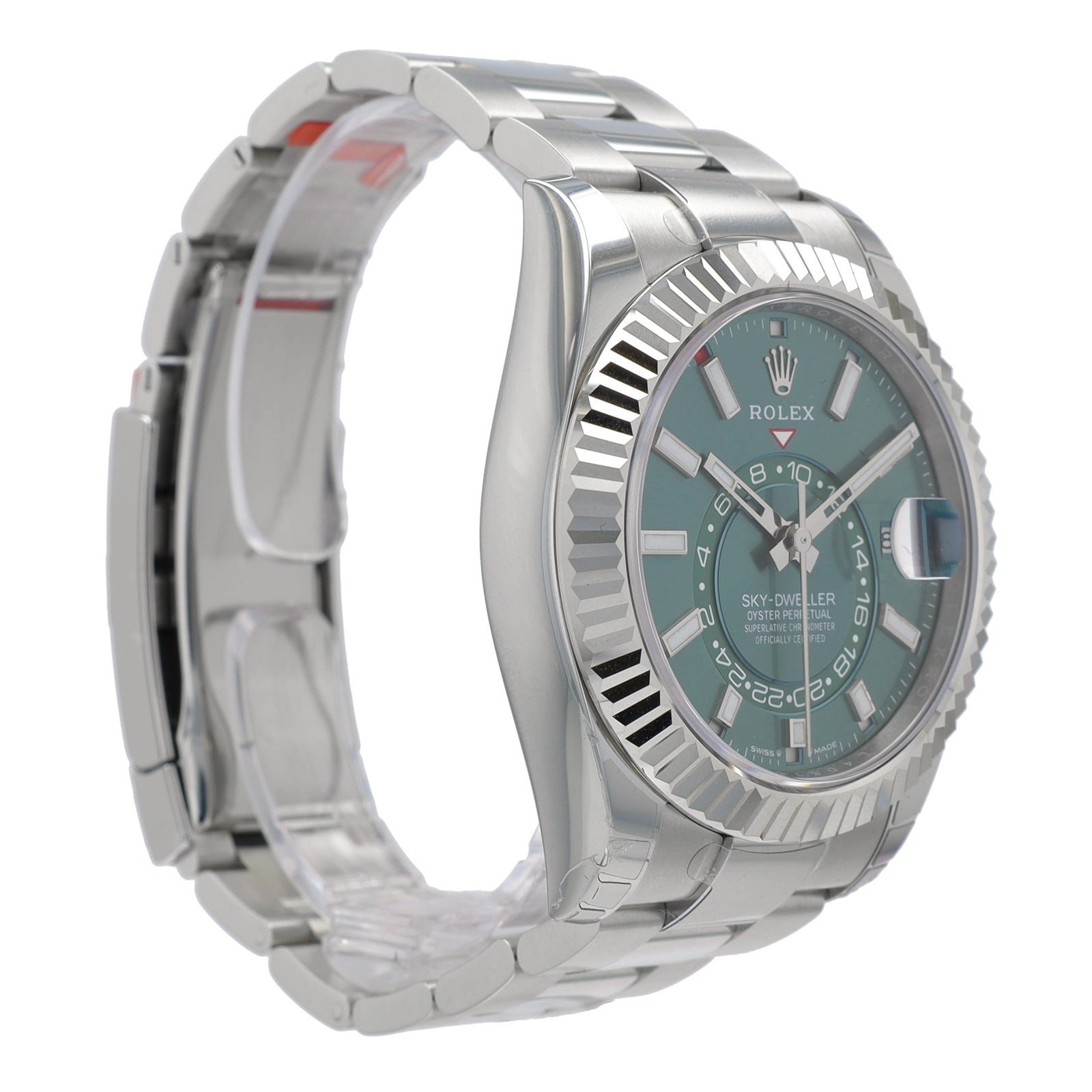 Rolex Mens Watch Sky-Dweller 336934 42mm Green Dial Watch - Luxuriant Concierge