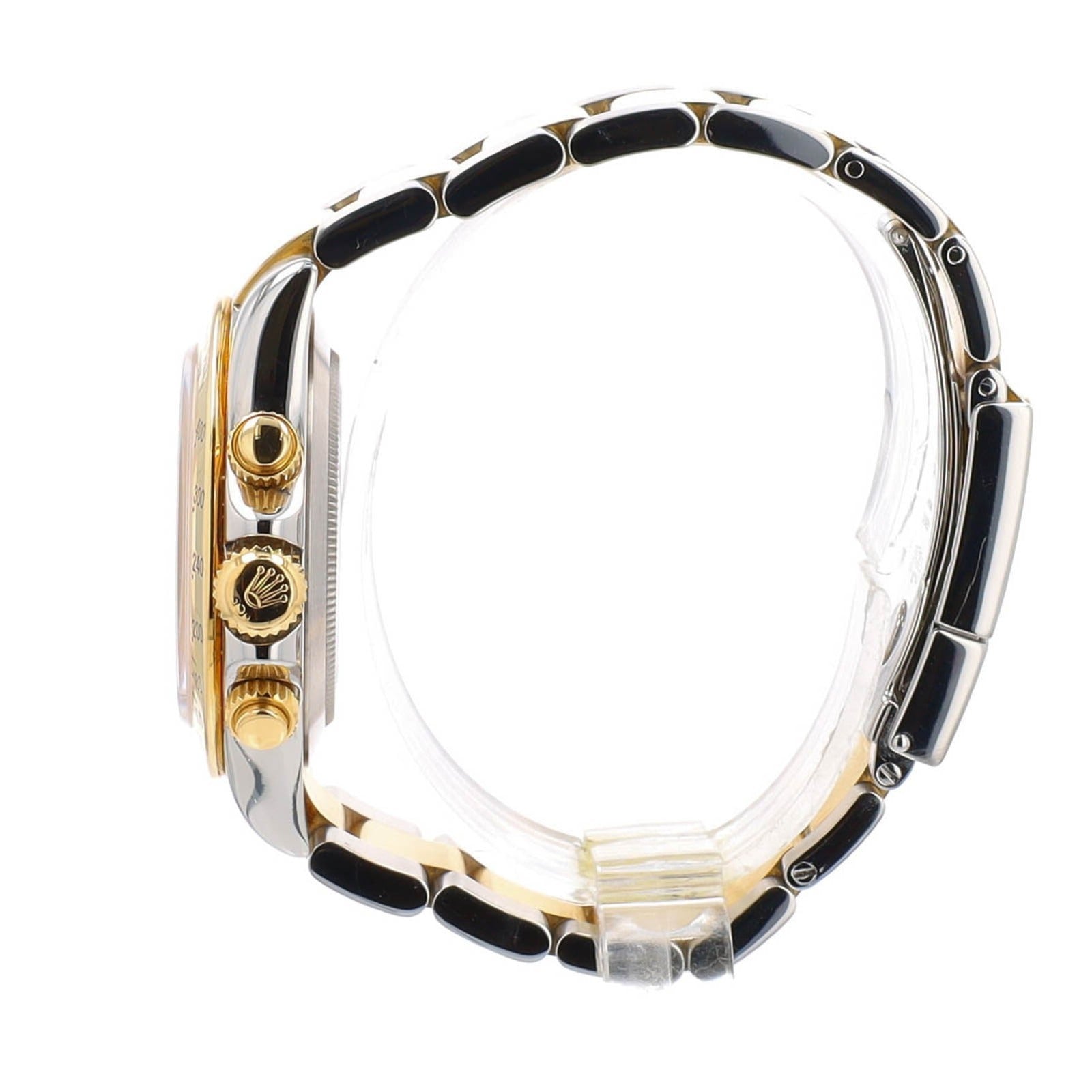 Rolex Daytona 116523 Two-Tone 18KY & Steel White Mother of Pearl Mens Watch 40mm - Luxuriant Concierge