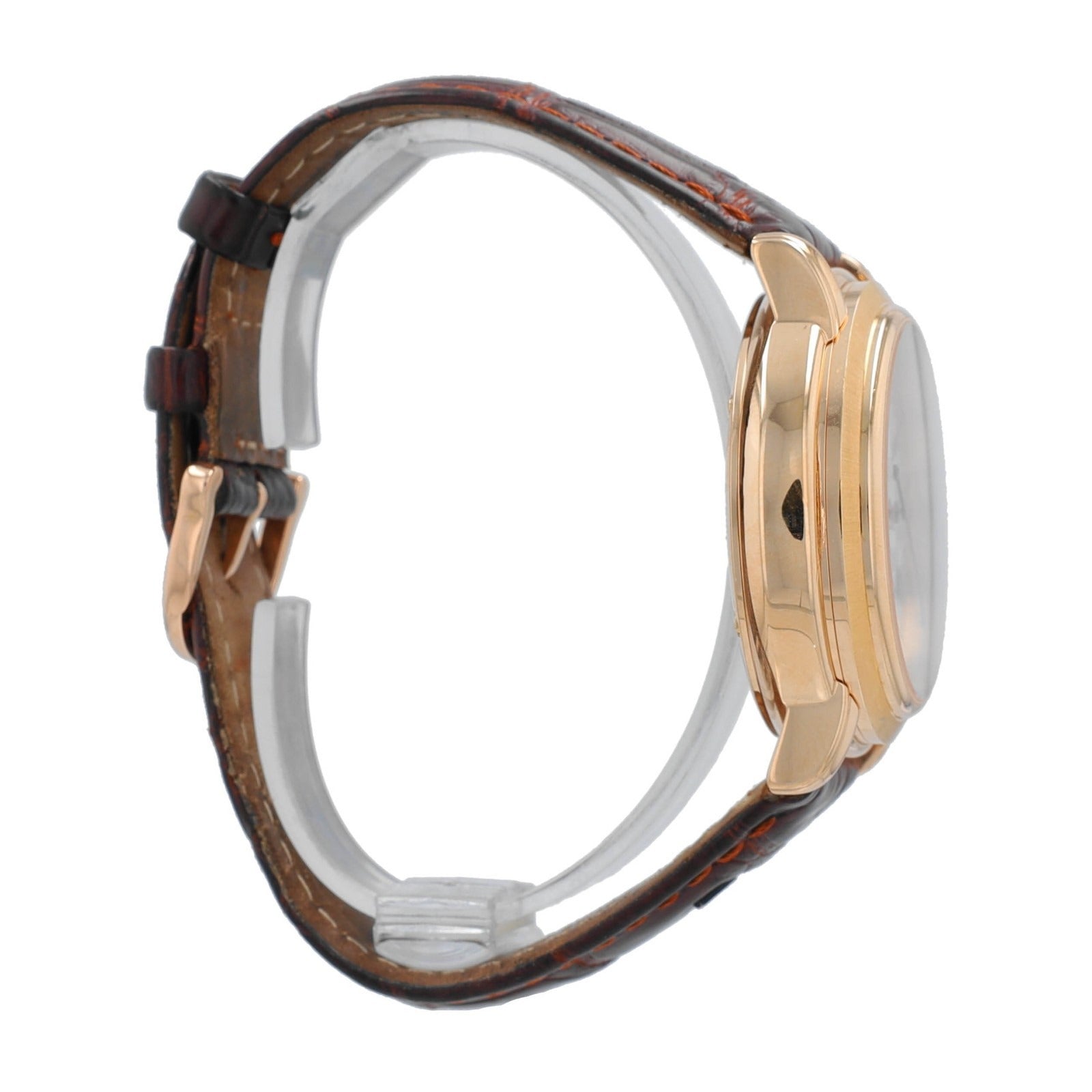 Maurice Lacroix MP Flyback  15829 White Chrono Roman Dial Leather Band Watch