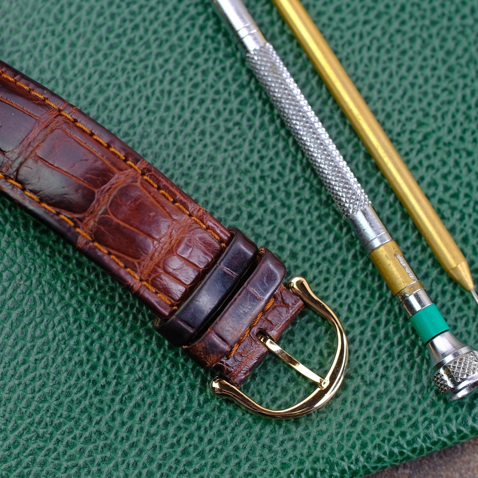 Maurice Lacroix MP Flyback  15829 White Chrono Roman Dial Leather Band Watch