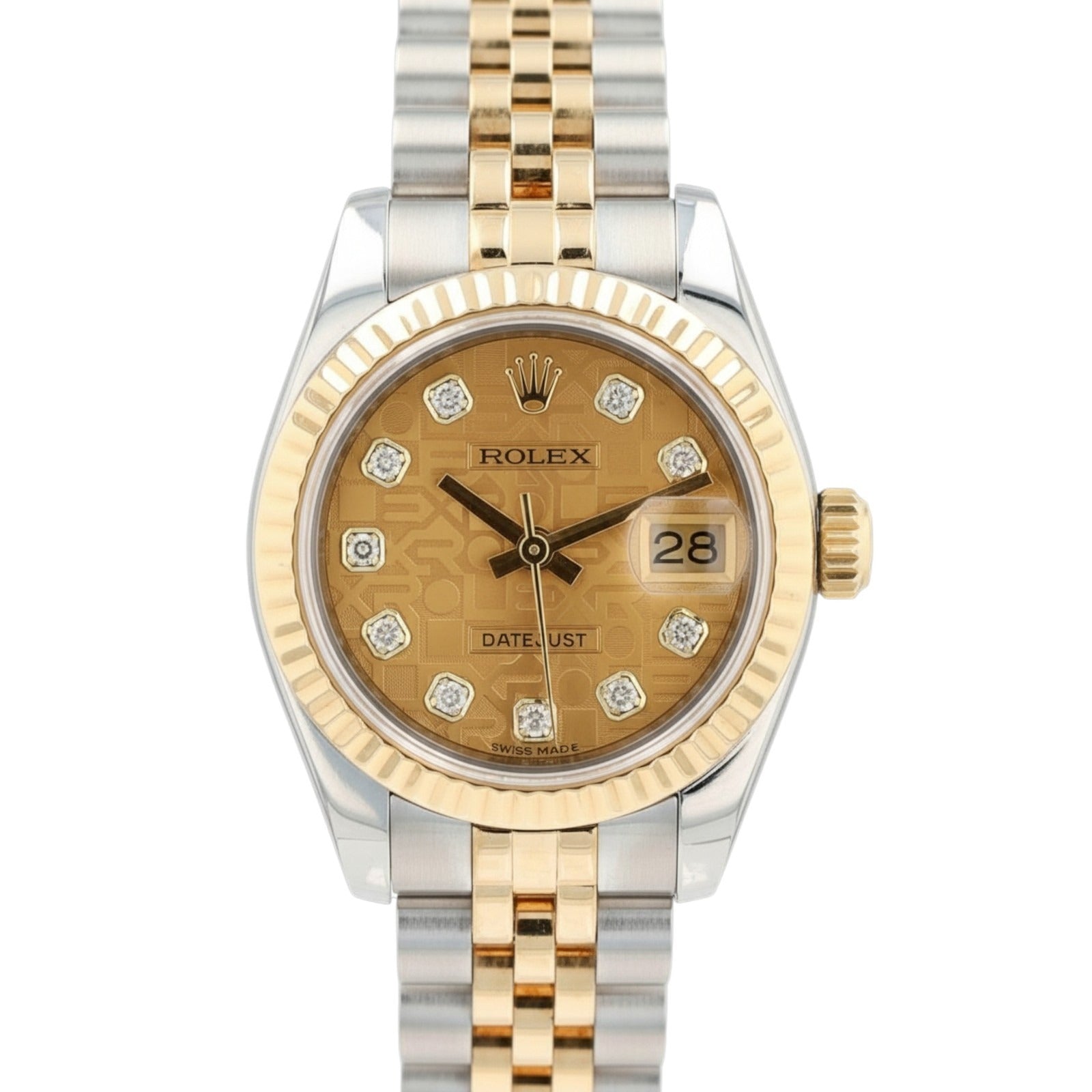 Rolex Ladies Watch Datejust 179173 Champagne Jubilee Diamond Watch - Luxuriant Concierge