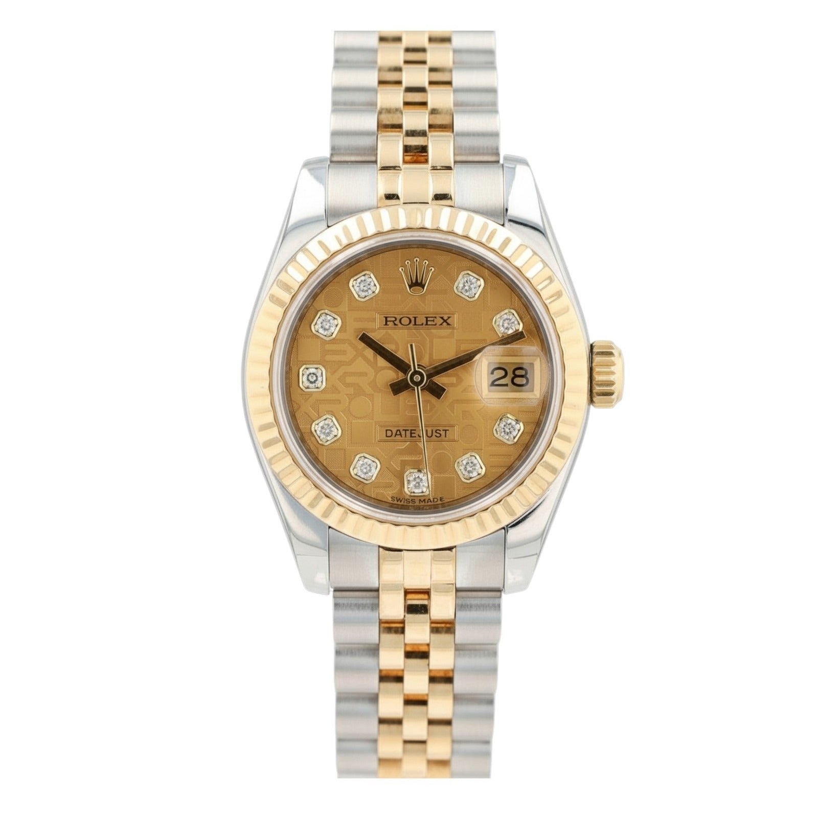 Rolex Ladies Watch Datejust 179173 Champagne Jubilee Diamond Watch - Luxuriant Concierge