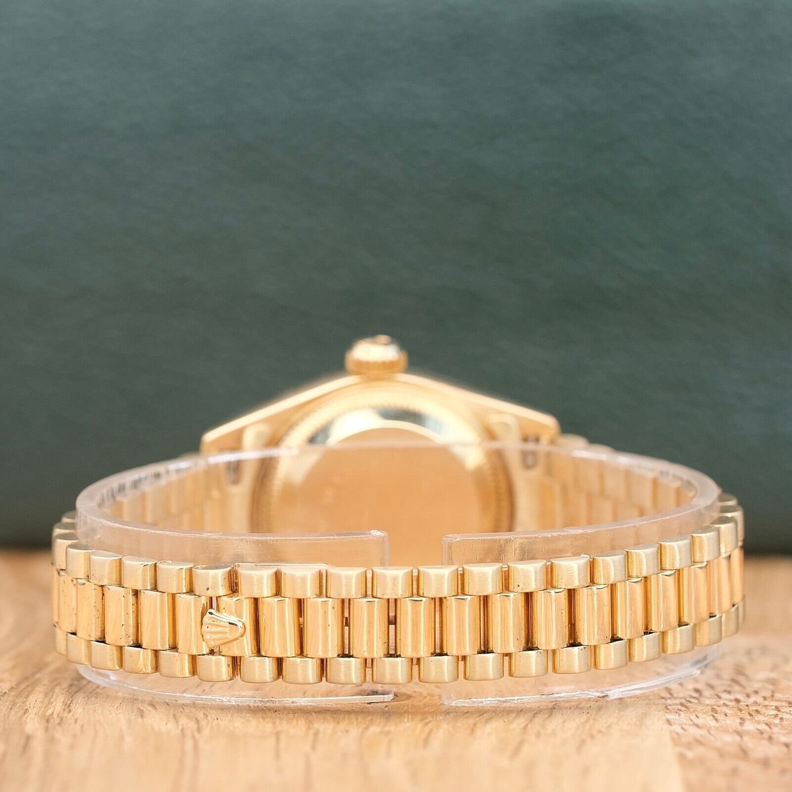 ROLEX DATEJUST CHAMPAGNE DIAL 18K YELLOW GOLD PRESIDENT 69178 BOX&PAPER - Luxuriant Concierge