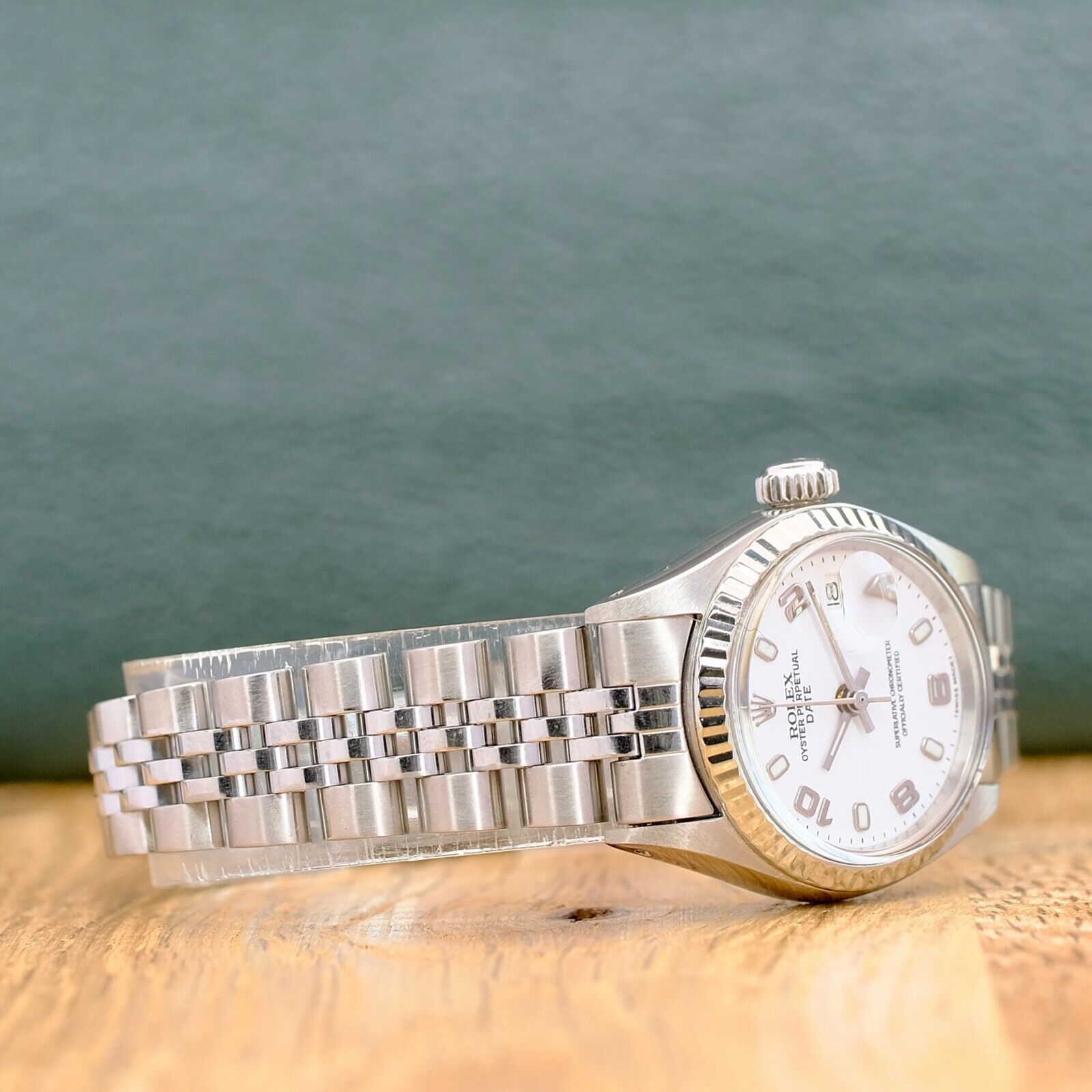 ROLEX DATEJUST WHITE INDEX-ARABIC DIAL STEEL JUBILEE WATCH 6917 - Luxuriant Concierge