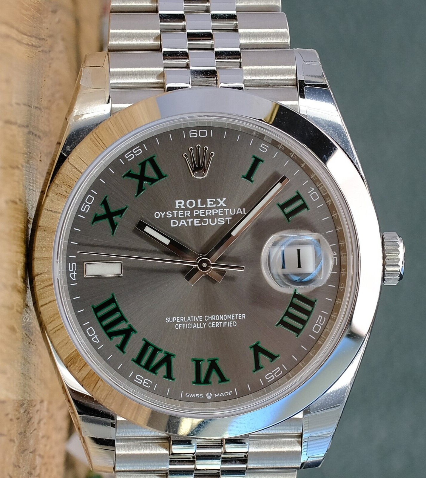 Rolex Datejust II Wimbledon Dial Jubilee Band 126300 - Luxuriant Watch Concierge