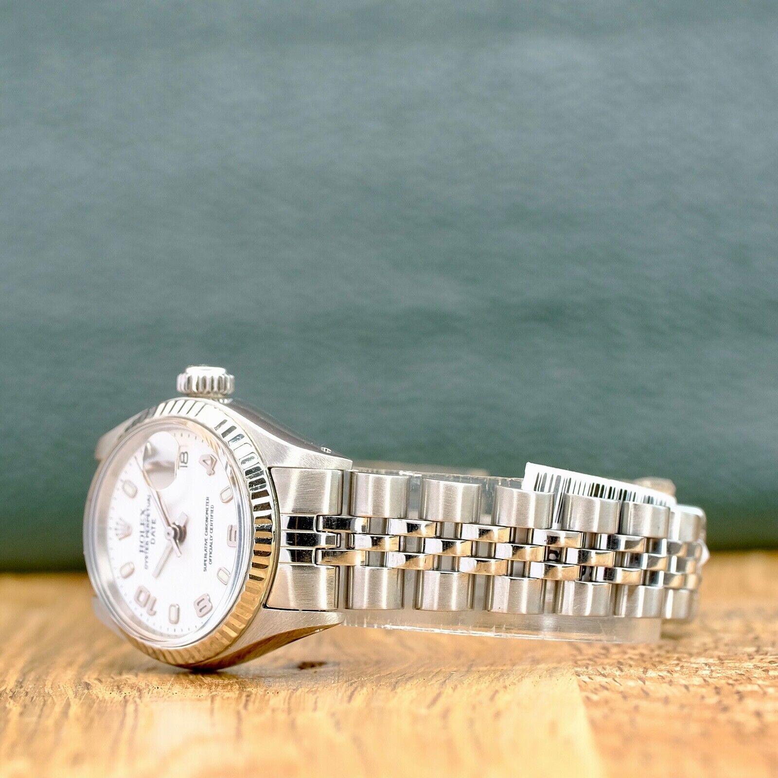 ROLEX DATEJUST WHITE INDEX-ARABIC DIAL STEEL JUBILEE WATCH 6917 - Luxuriant Concierge