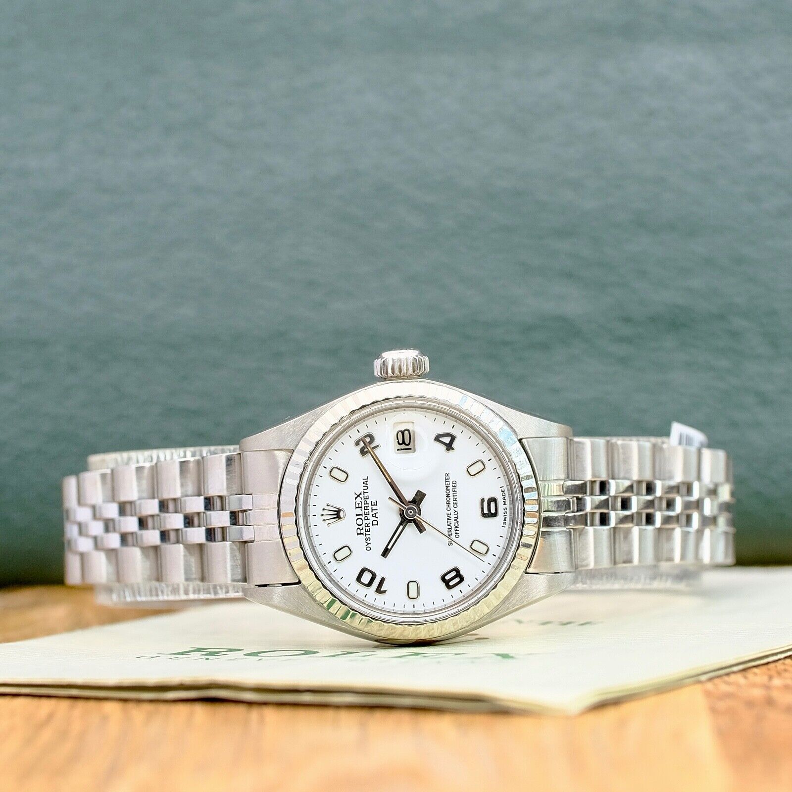 ROLEX DATEJUST WHITE INDEX-ARABIC DIAL STEEL JUBILEE WATCH 6917 - Luxuriant Concierge