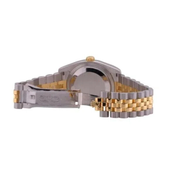 ROLEX DATEJUST CHAMPAGNE INDEX DIAL 18K GOLD & STEEL JUBILEE 16233 - Luxuriant Concierge