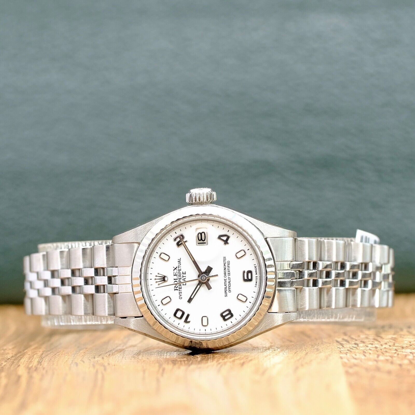 ROLEX DATEJUST WHITE INDEX-ARABIC DIAL STEEL JUBILEE WATCH 6917 - Luxuriant Concierge