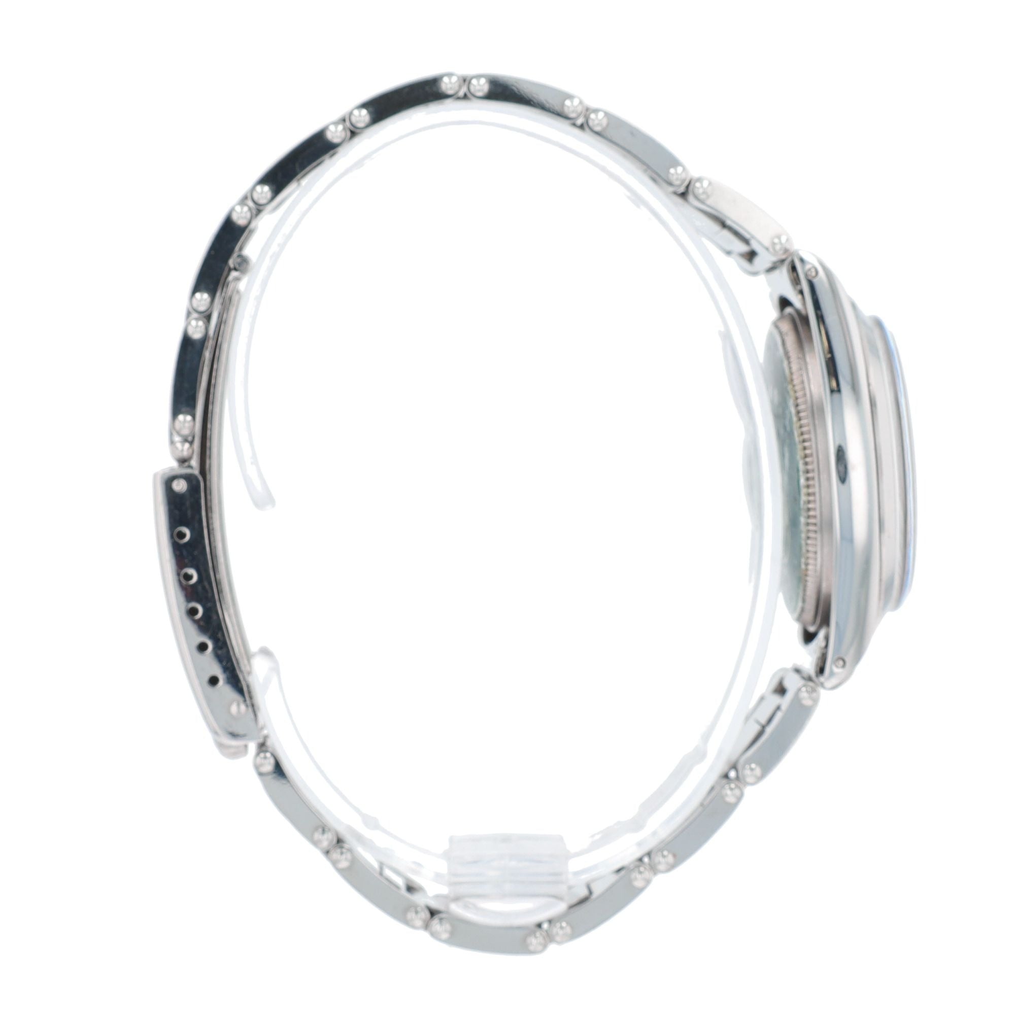 Rolex Oyster Perpetual 6548 31mm Silver Dauphine Index Dial Oyster Watch - Luxuriant Concierge