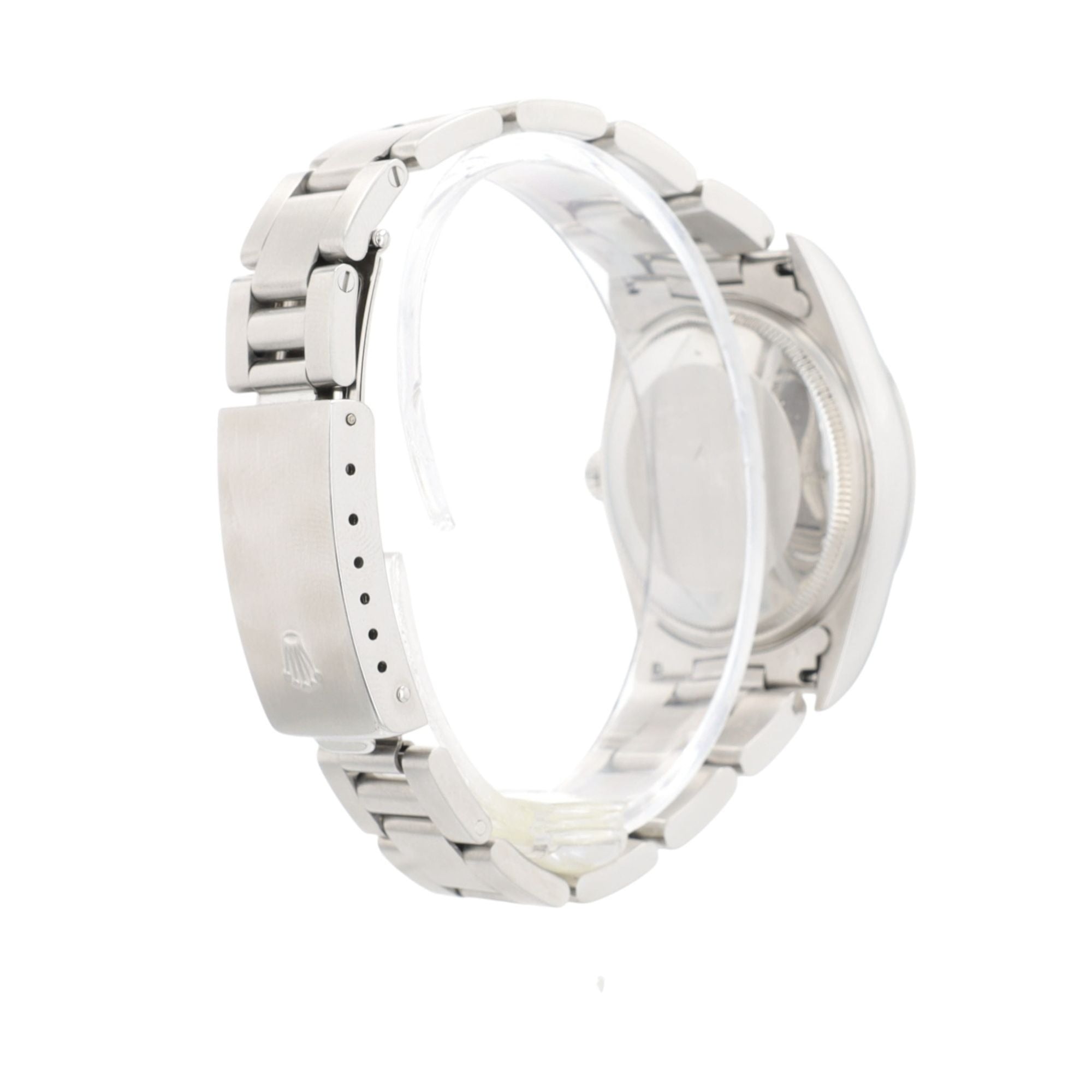 Rolex Air-King 14000 Black Index Dial Smooth Bezel Oyster 34mm Womens Watch - Luxuriant Concierge