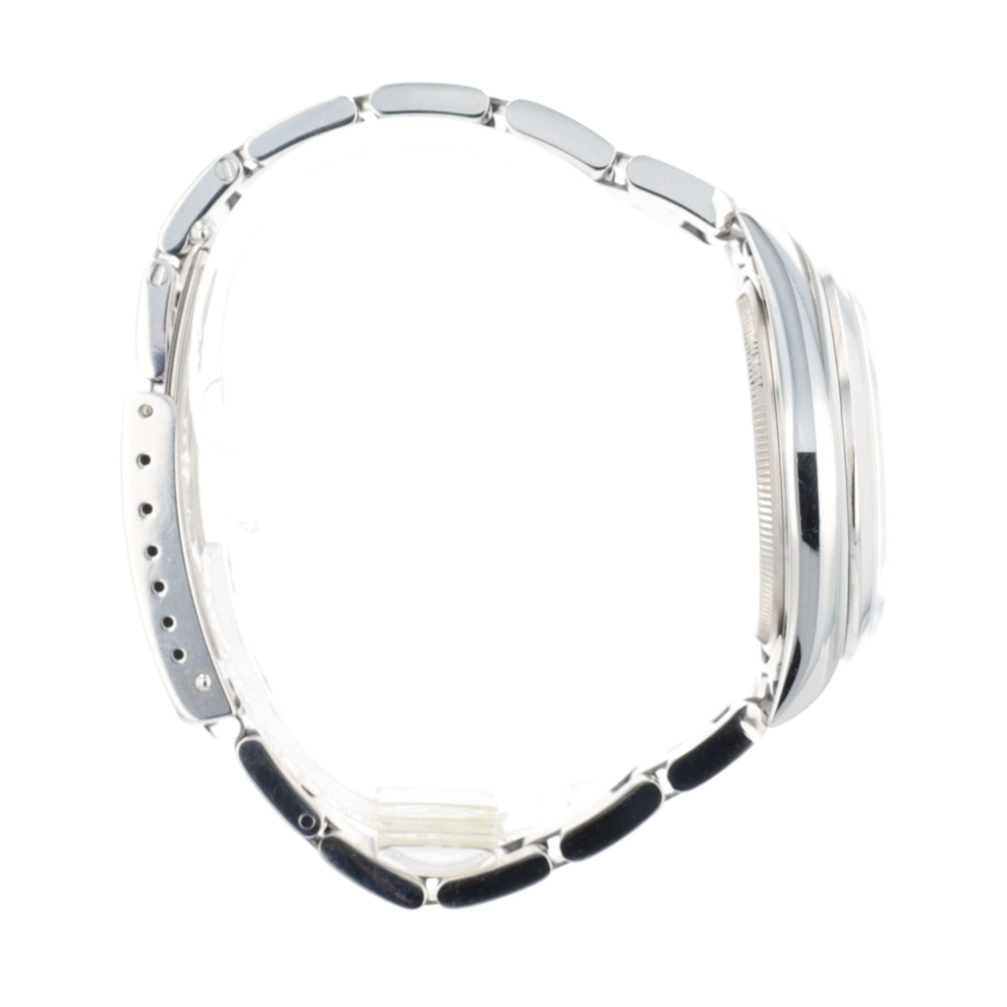 Rolex Air-King 14000 Black Index Dial Smooth Bezel Oyster 34mm Womens Watch - Luxuriant Concierge