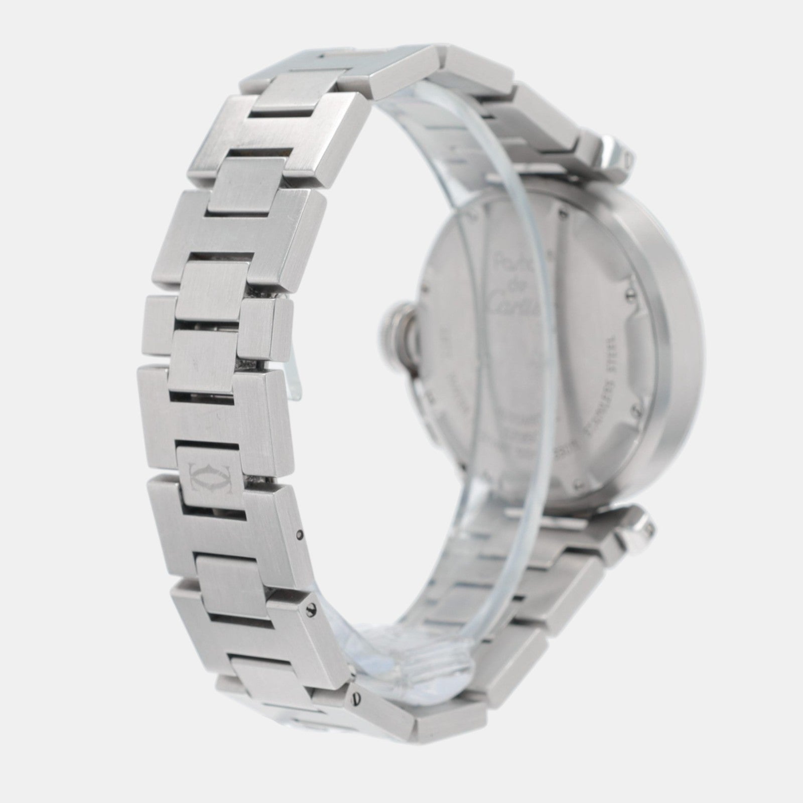 Cartier Pasha Stainless Steel 2377 GMT Bezel Silver Dial Automatic Watch - Luxuriant Concierge