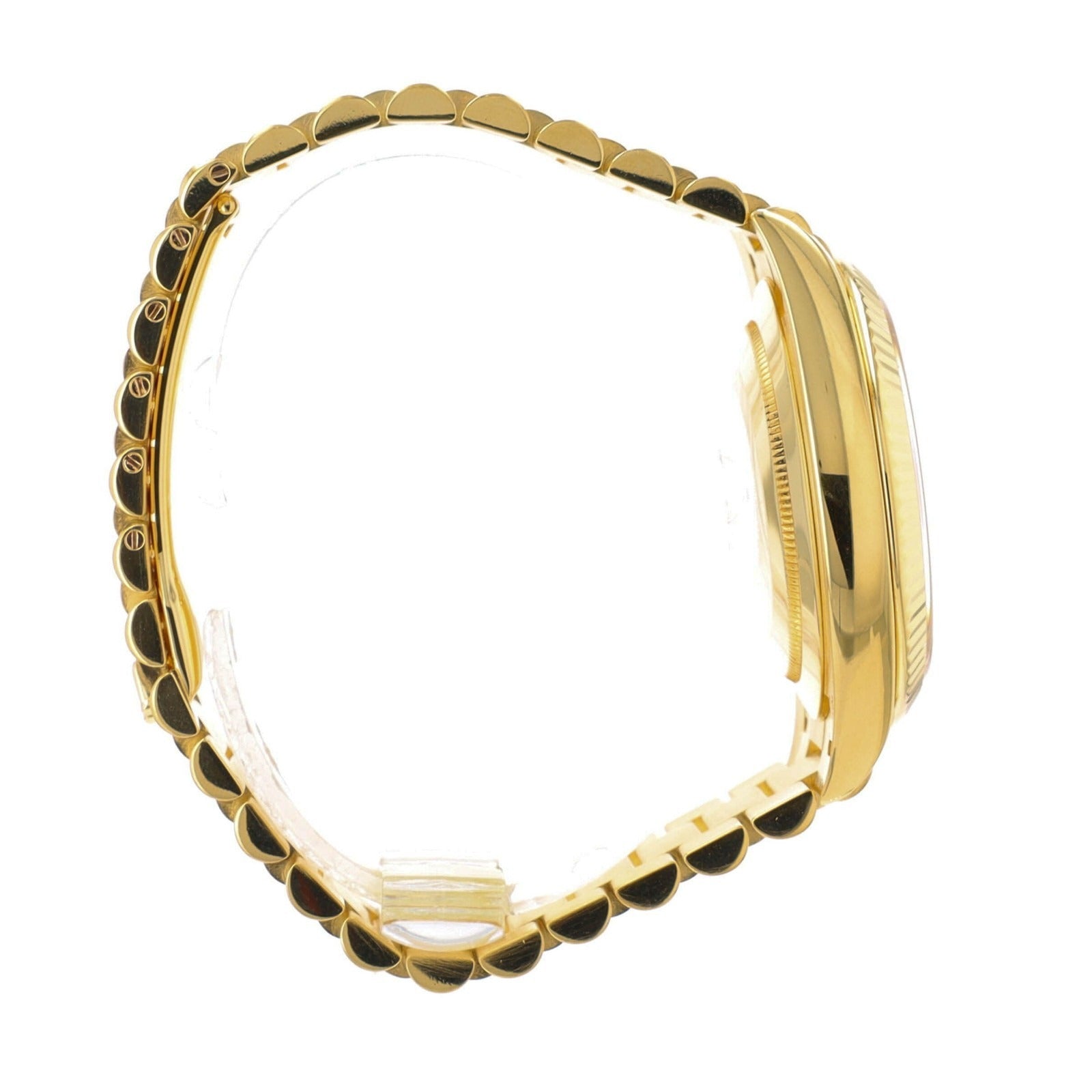 Rolex Day-Date 228238 40mm 18KY Gold Champagne Baguette Dial President Watch - Luxuriant Concierge