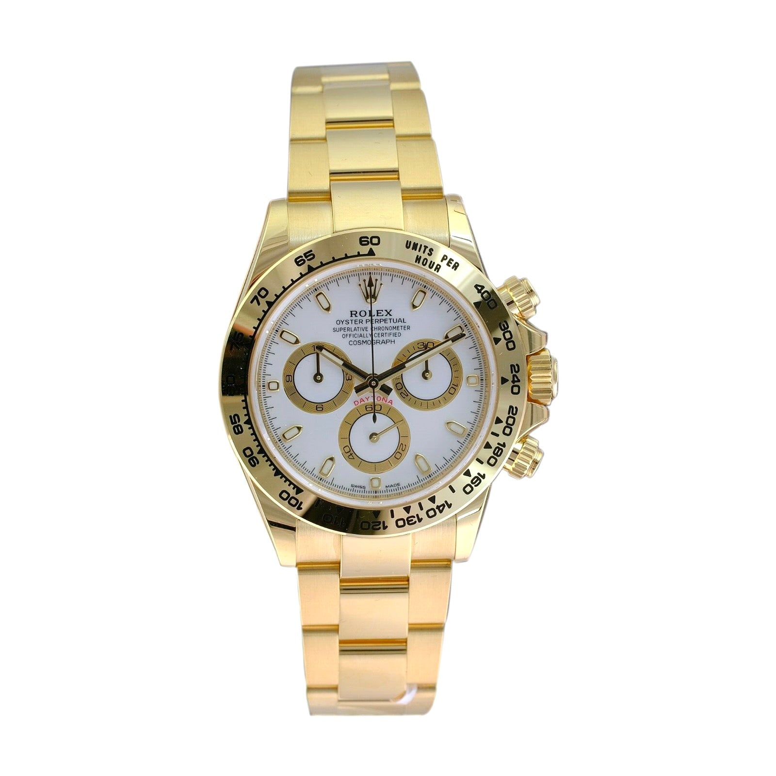 Rolex Daytona White Dial Oyster Band 116508 - luxuriantconcierge