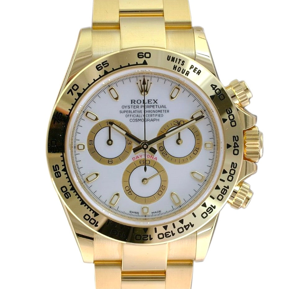 Rolex Daytona White Dial Oyster Band 116508 - luxuriantconcierge