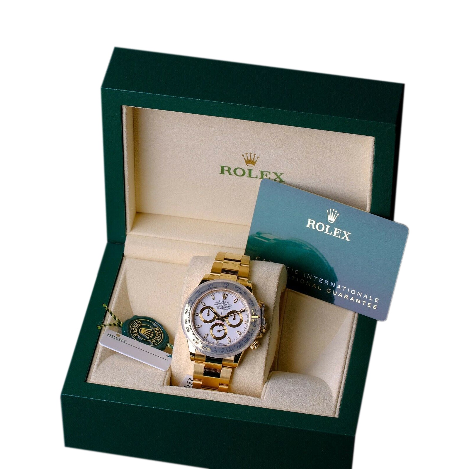 Rolex Daytona White Dial Oyster Band 116508 - luxuriantconcierge