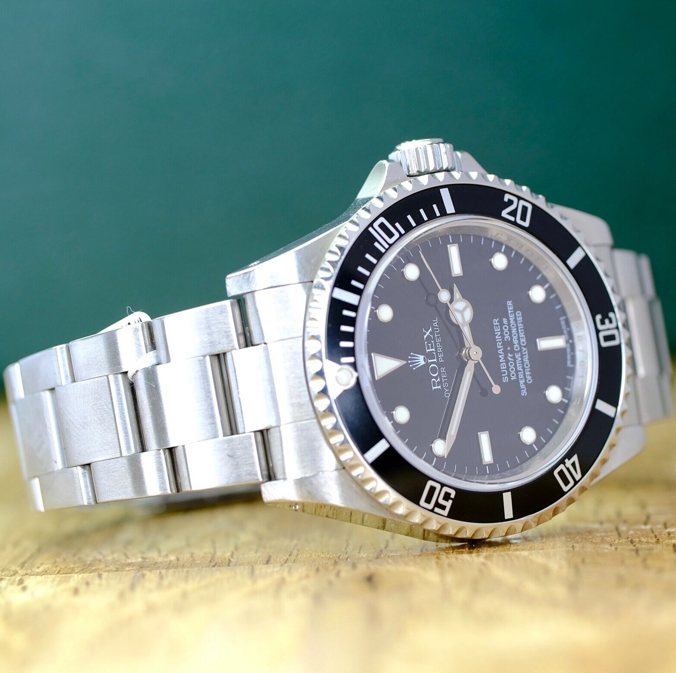 2009 Rolex Submariner No Date 4-Liner "Rehaut" Black Dial 14060 Unpolished Watch - luxuriantconcierge