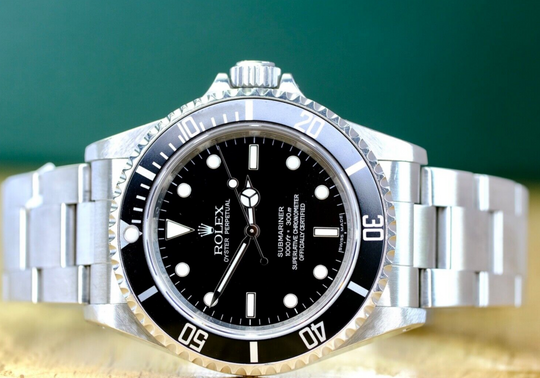 2009 Rolex Submariner No Date 4-Liner "Rehaut" Black Dial 14060 Unpolished Watch - luxuriantconcierge