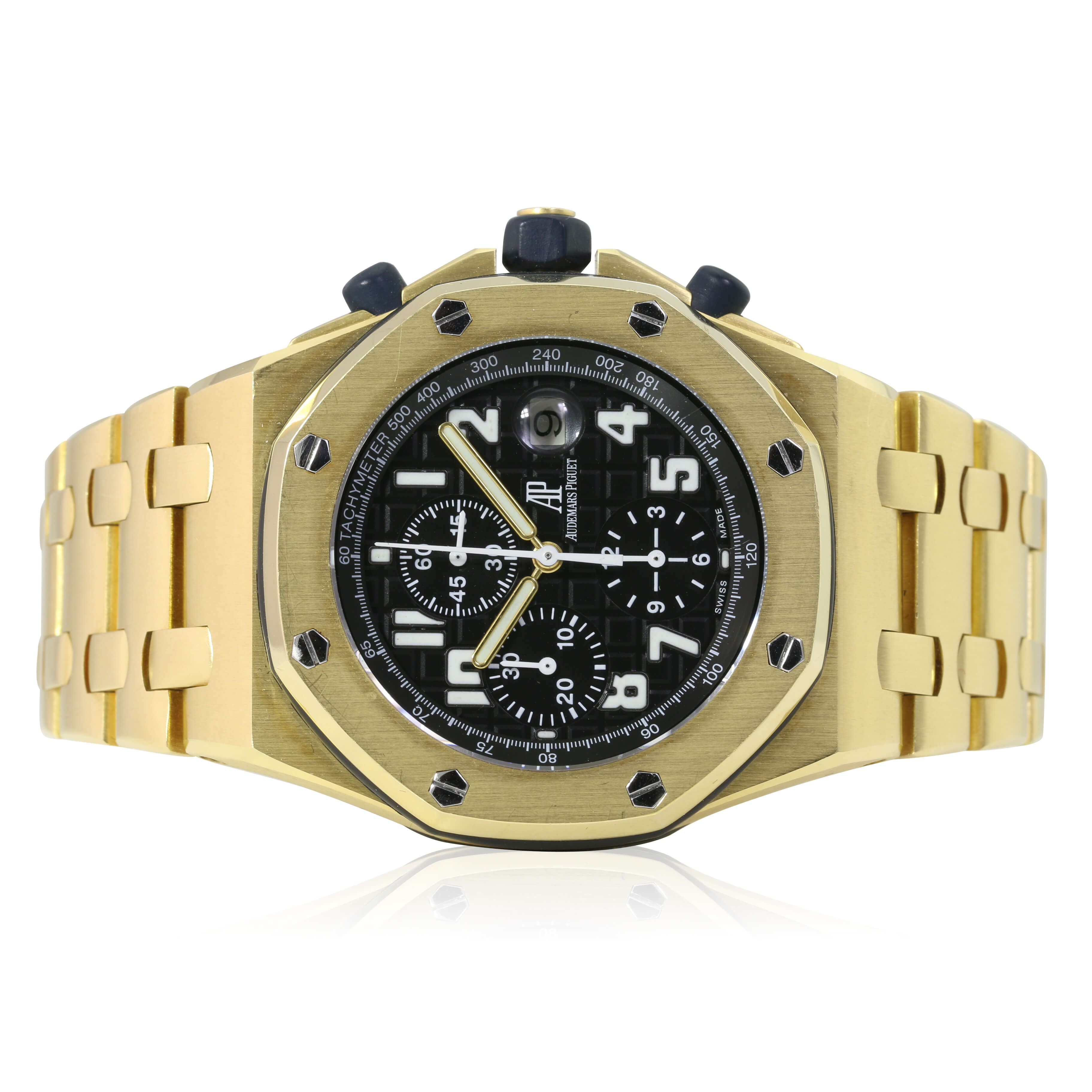 Audemars Piguet "Brick" Yellow Gold Watch - luxuriantconcierge