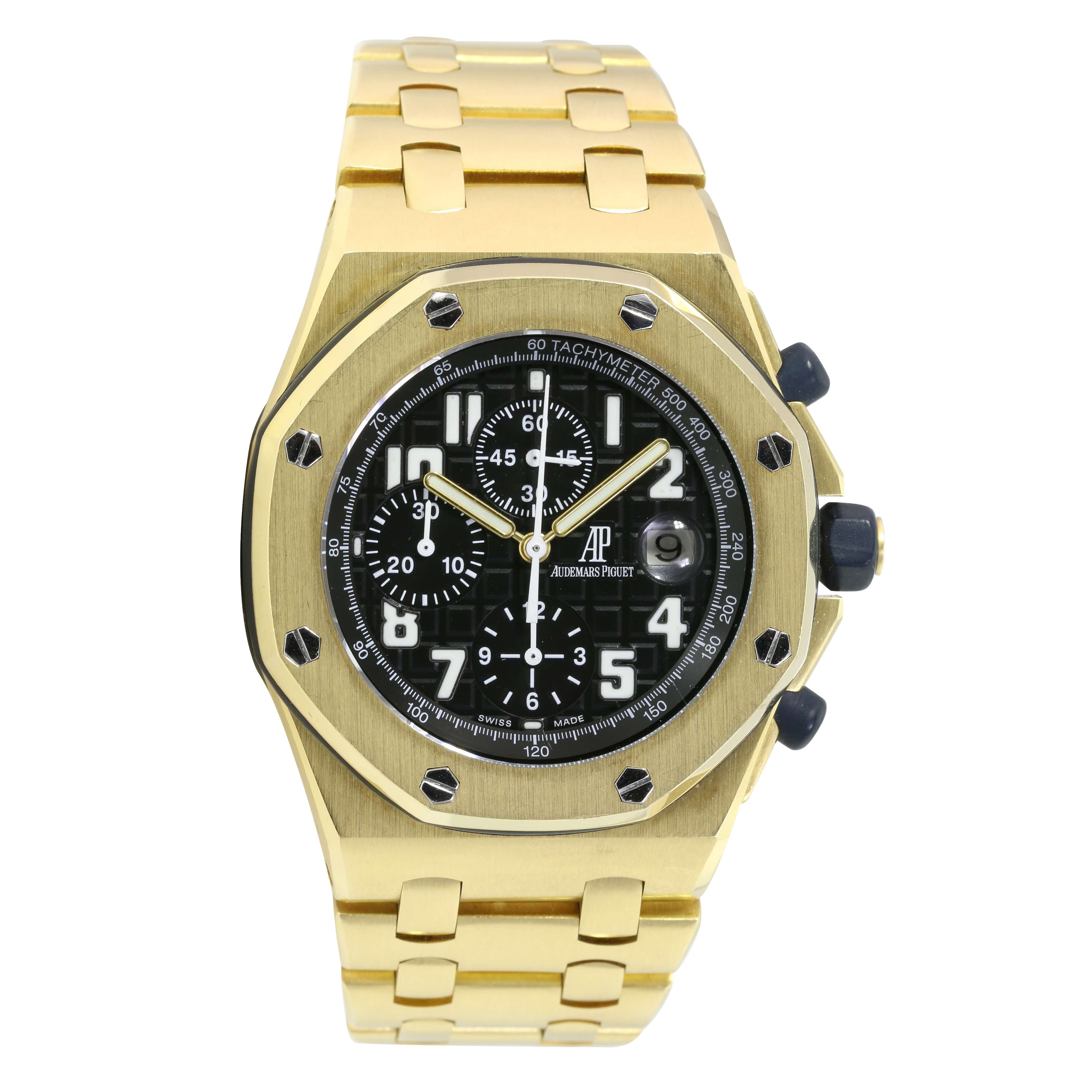 Audemars Piguet "Brick" Yellow Gold Watch - luxuriantconcierge