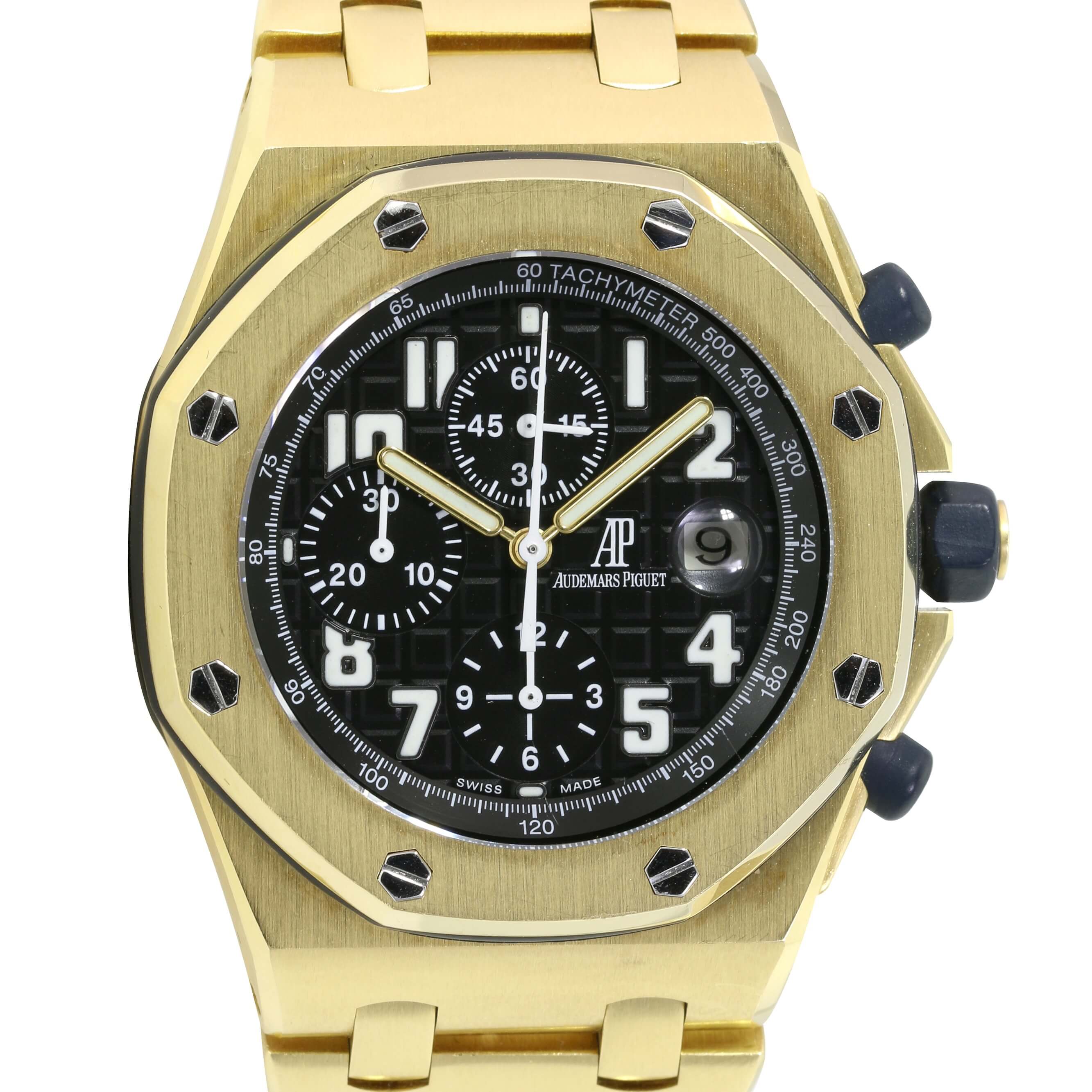 Audemars Piguet "Brick" Yellow Gold Watch - luxuriantconcierge