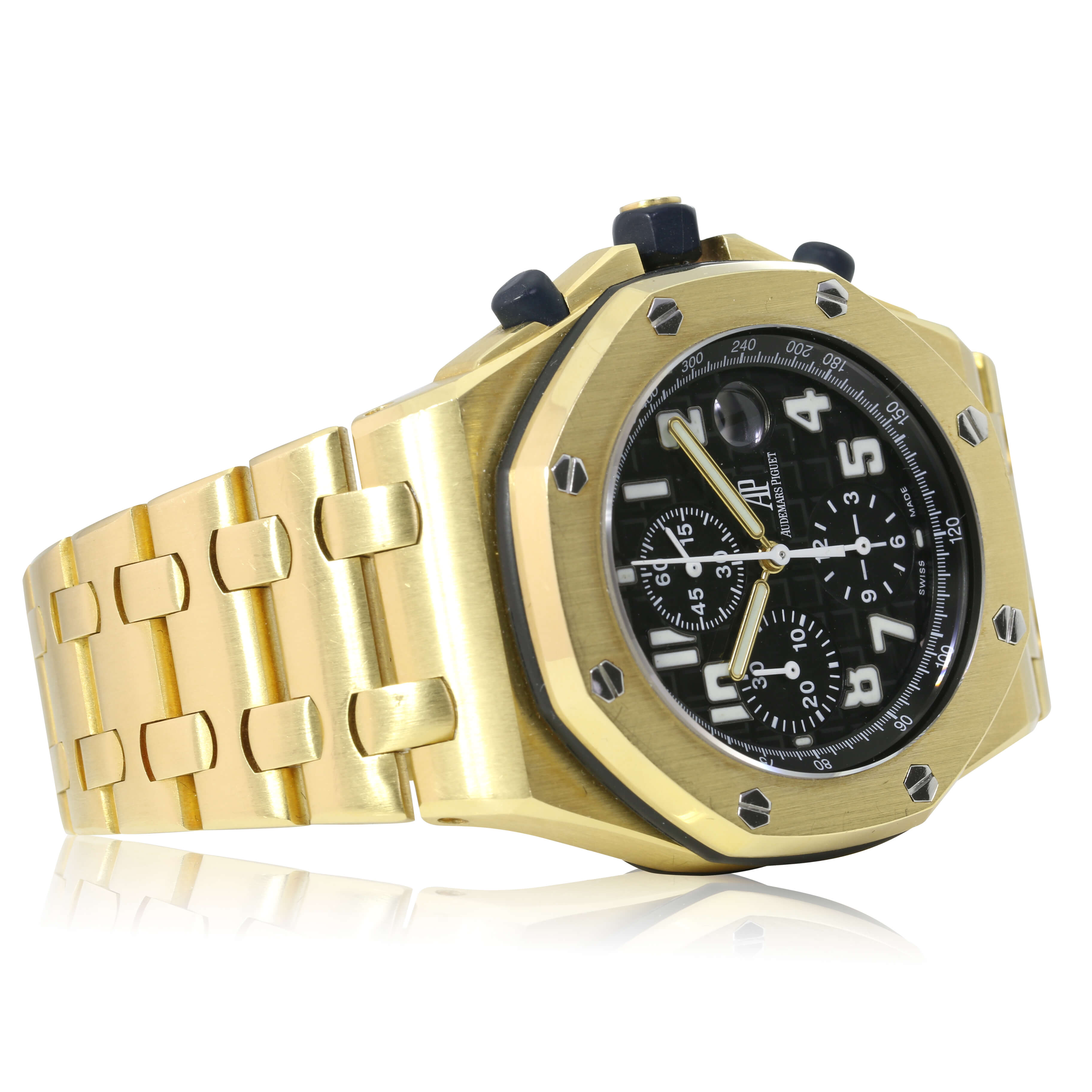 Audemars Piguet "Brick" Yellow Gold Watch - luxuriantconcierge