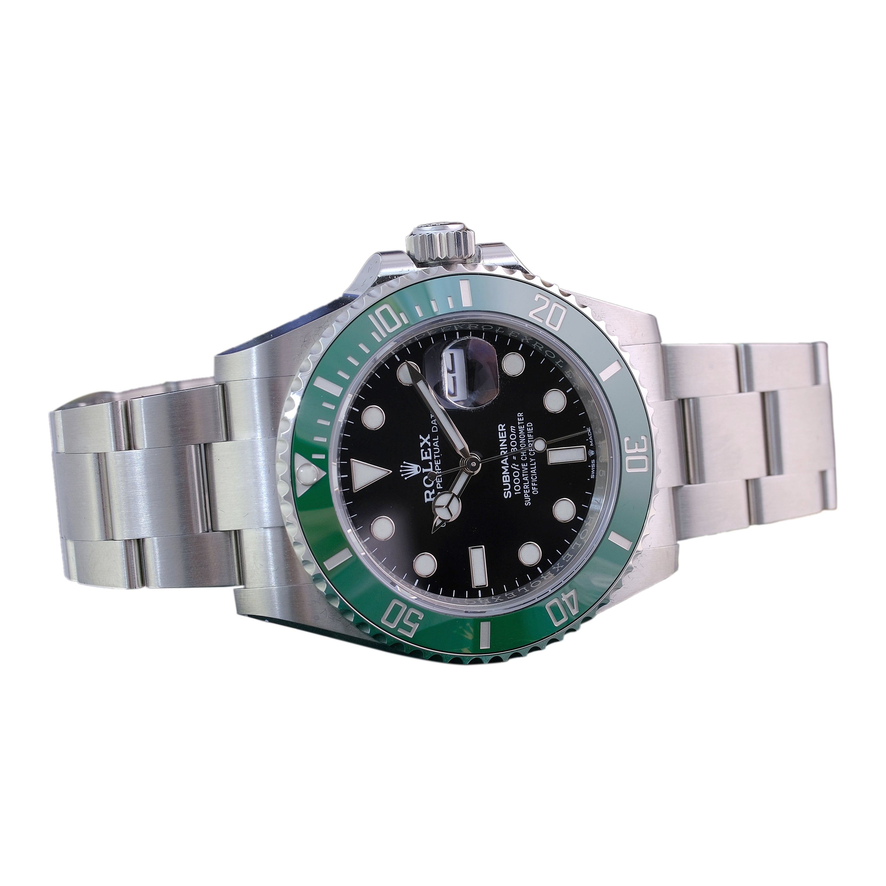 Rolex Submariner Black Dial "Starbucks" Oyster Band 126610LV - luxuriantconcierge