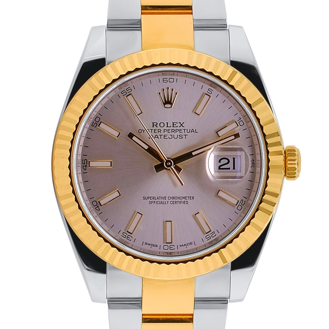 Rolex Datejust II Silver Index Dial Oyster Band 126333 - luxuriantconcierge