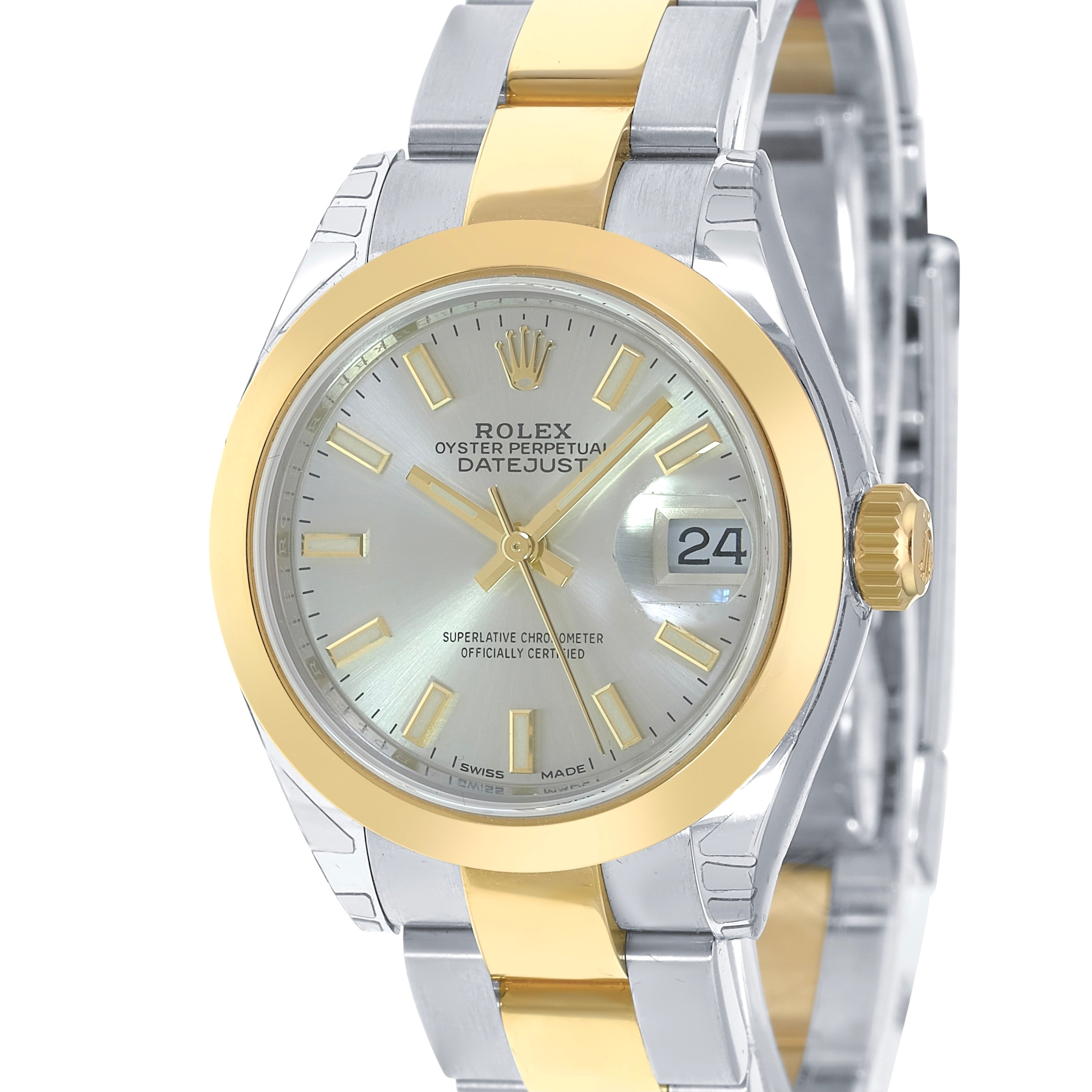 Rolex Datejust Silver Index Oyster Band 279163 - luxuriantconcierge