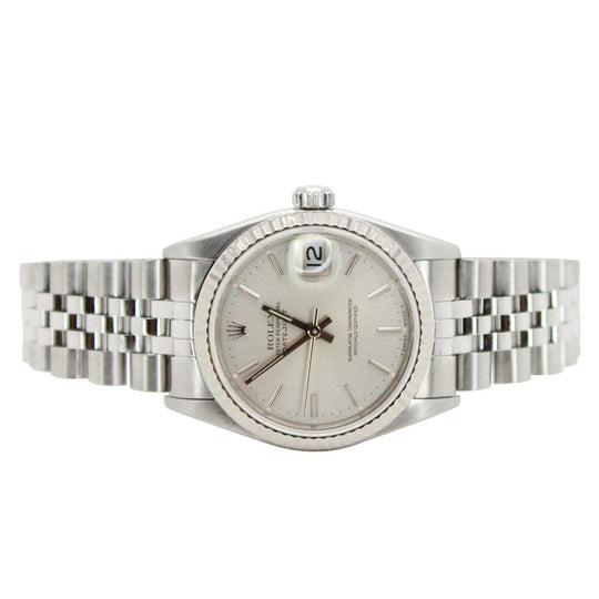 Rolex Datejust 31mm Silver Index Jubilee Band 68274 - luxuriantconcierge