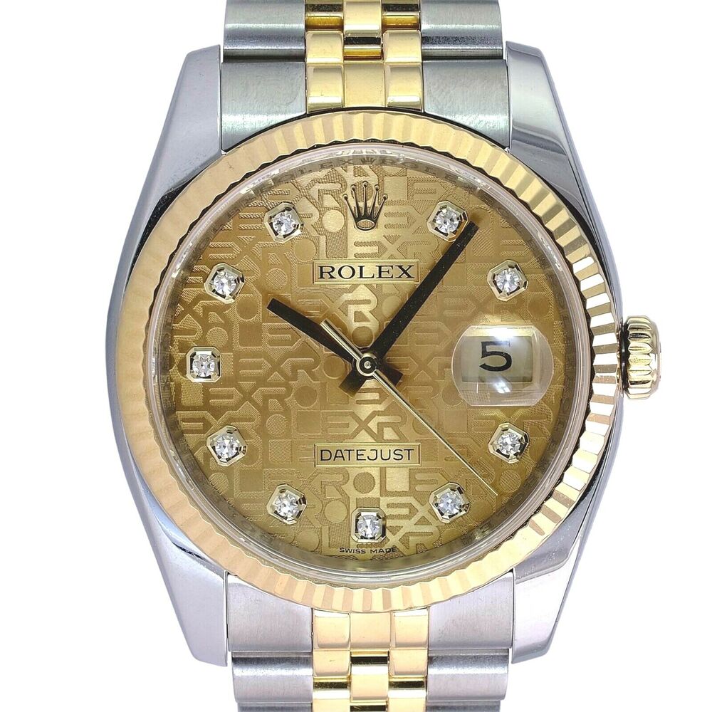 Rolex Datejust Champagne Jubilee Diamond Jubilee 116233 - luxuriantconcierge