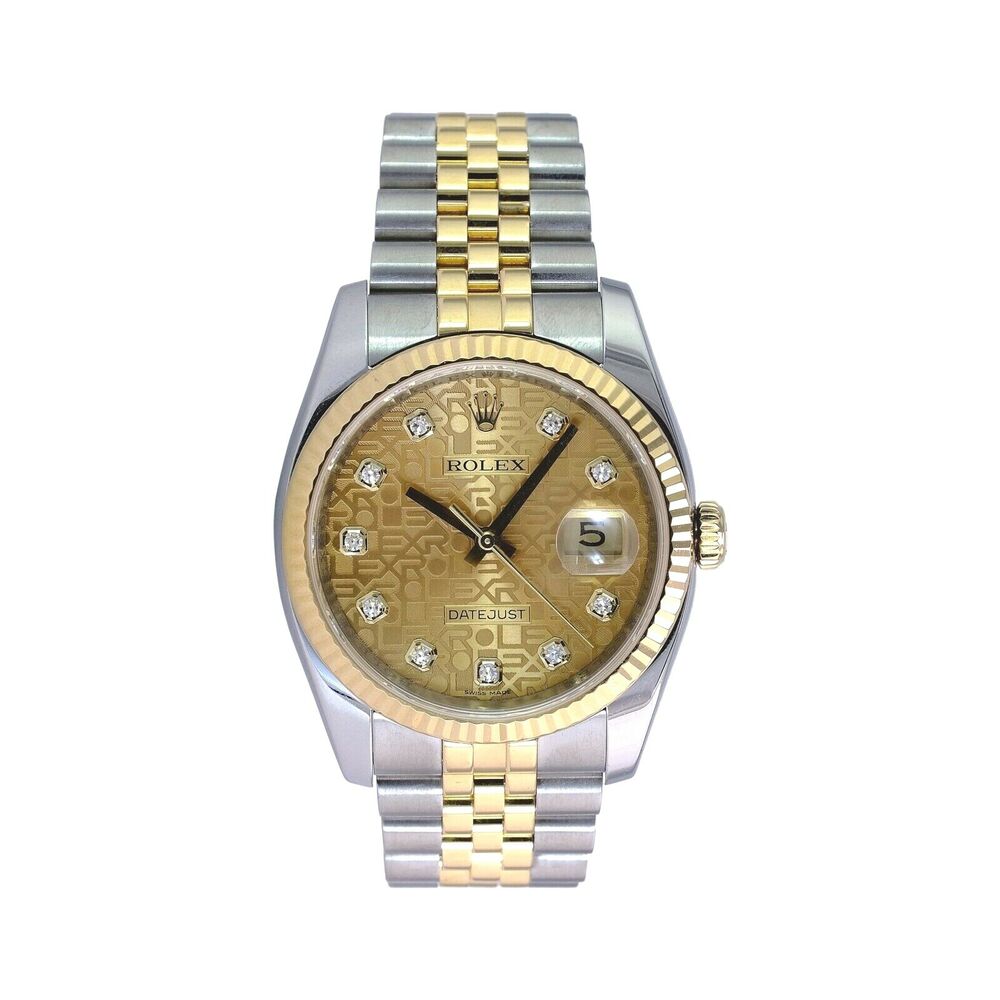 Rolex Datejust Champagne Jubilee Diamond Jubilee 116233 - luxuriantconcierge