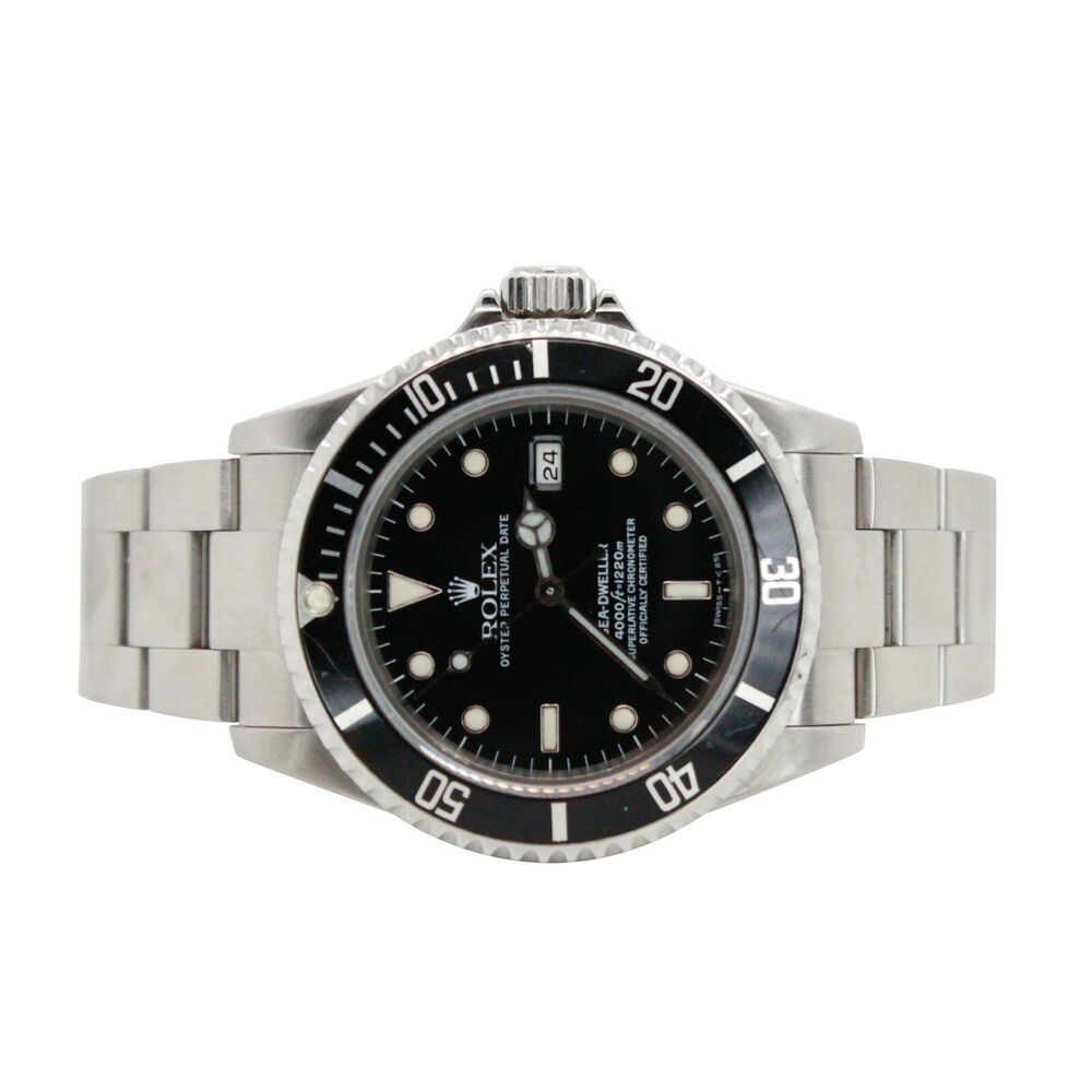 Rolex Sea-Dweller Black Luminous Oyster Band 16600 - luxuriantconcierge