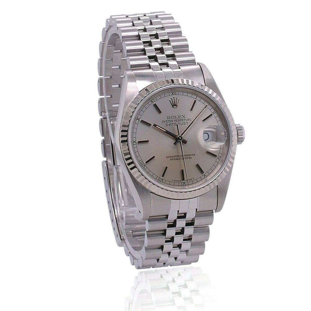 Rolex Datejust Silver Index Jubilee Band 68274 - luxuriantconcierge