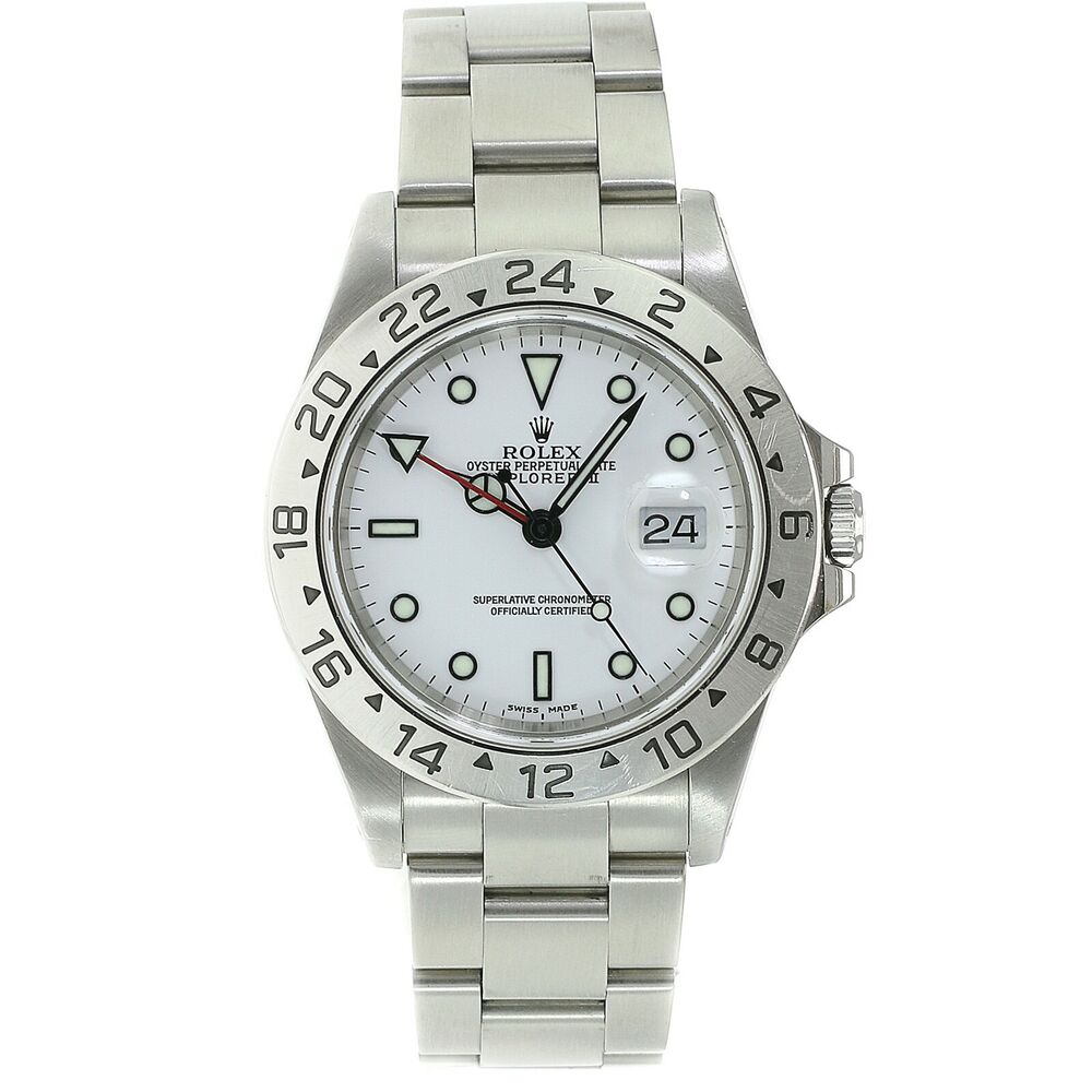 Rolex Explorer White Dial Oyster Band 16570 - luxuriantconcierge