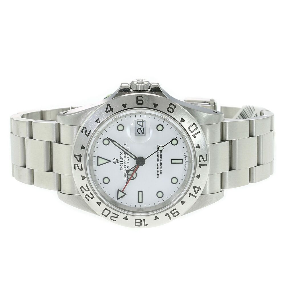 Rolex Explorer White Dial Oyster Band 16570 - luxuriantconcierge