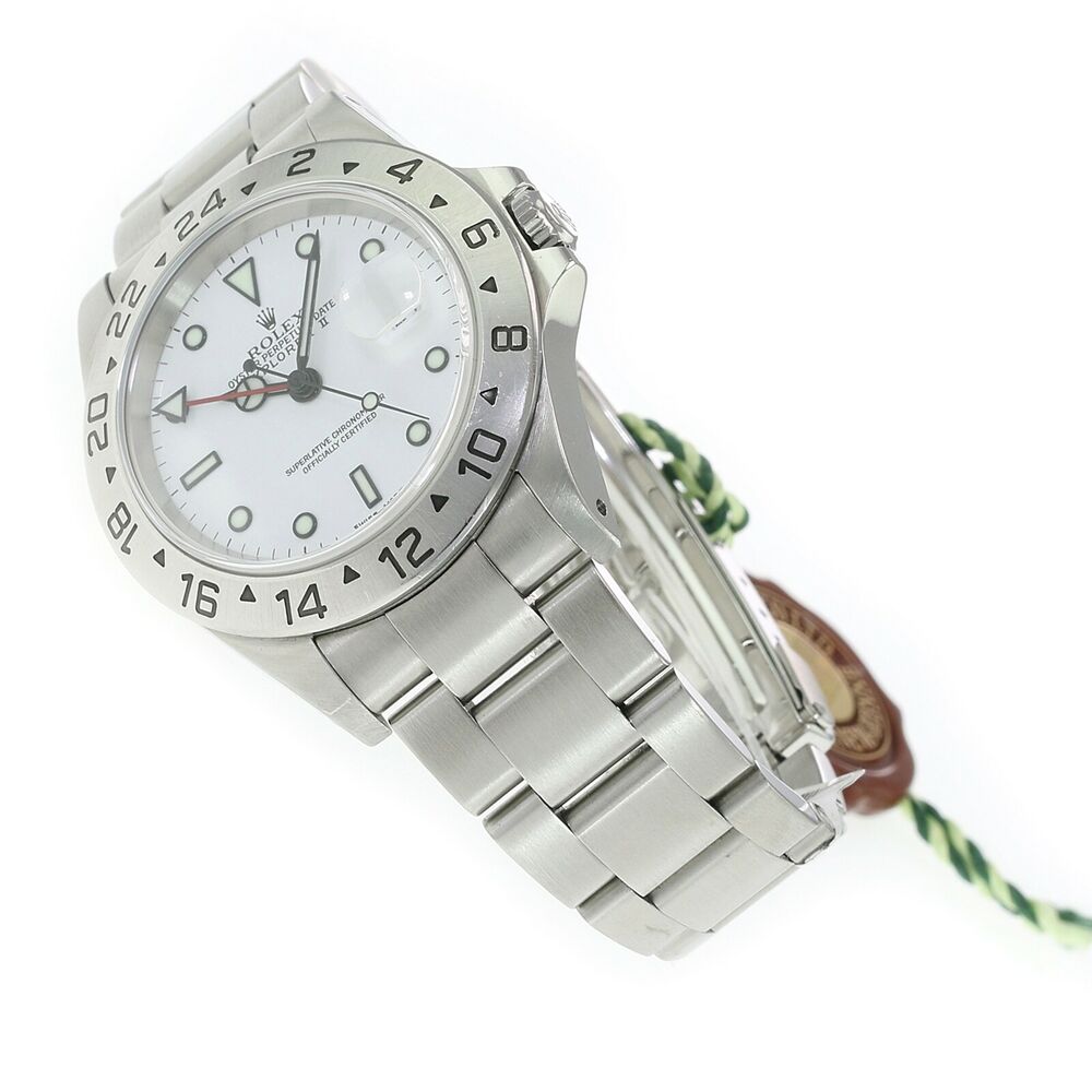 Rolex Explorer White Dial Oyster Band 16570 - luxuriantconcierge