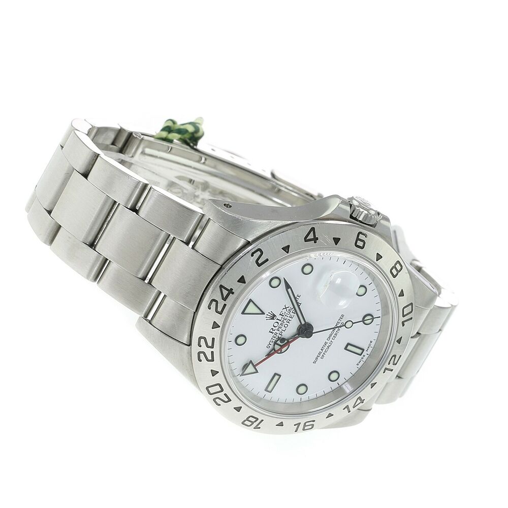 Rolex Explorer White Dial Oyster Band 16570 - luxuriantconcierge