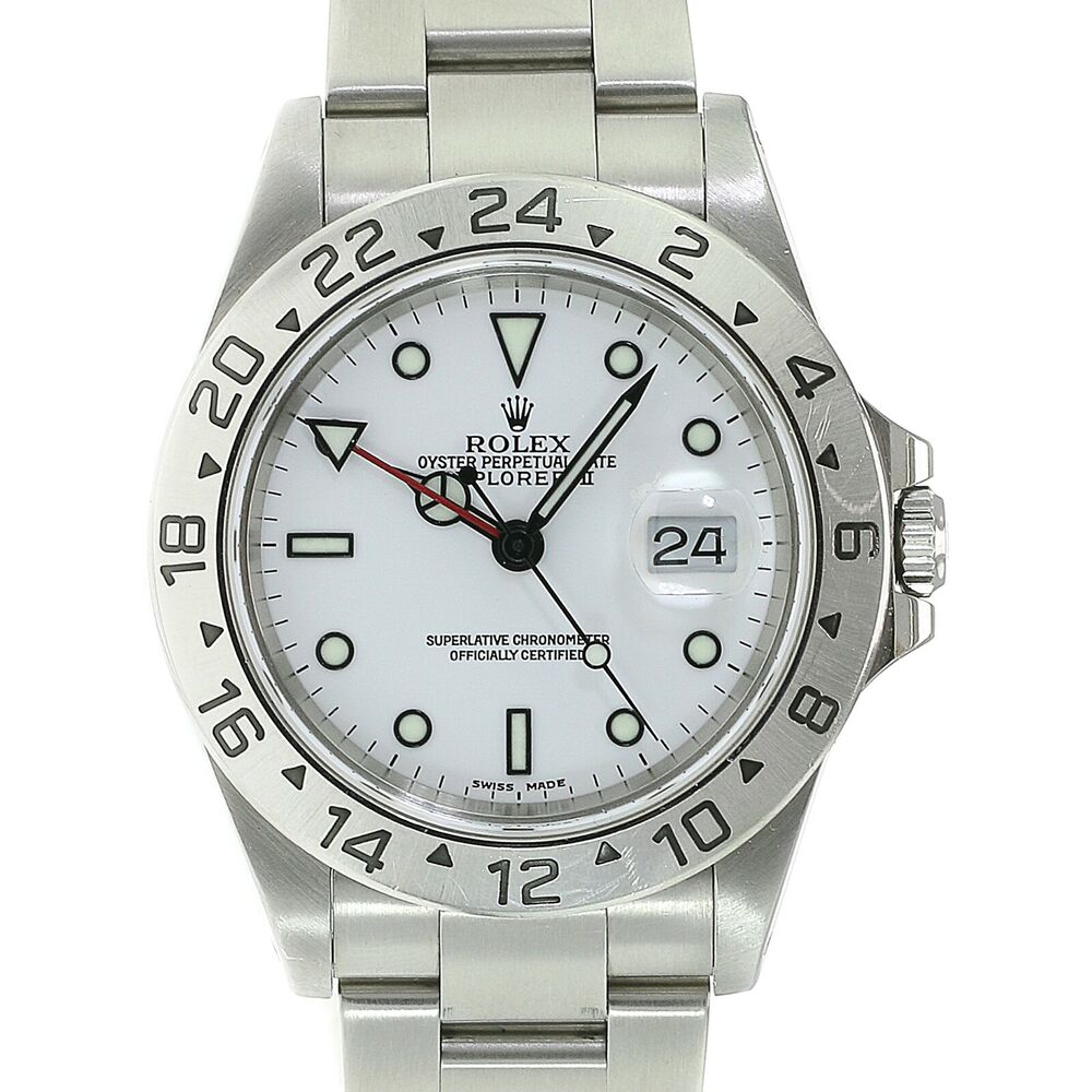 Rolex Explorer White Dial Oyster Band 16570 - luxuriantconcierge