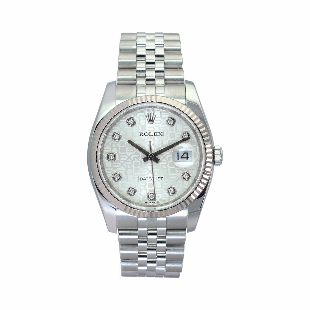 Rolex Datejust Silver Jubilee Diamond Jubilee Band 116234 - luxuriantconcierge