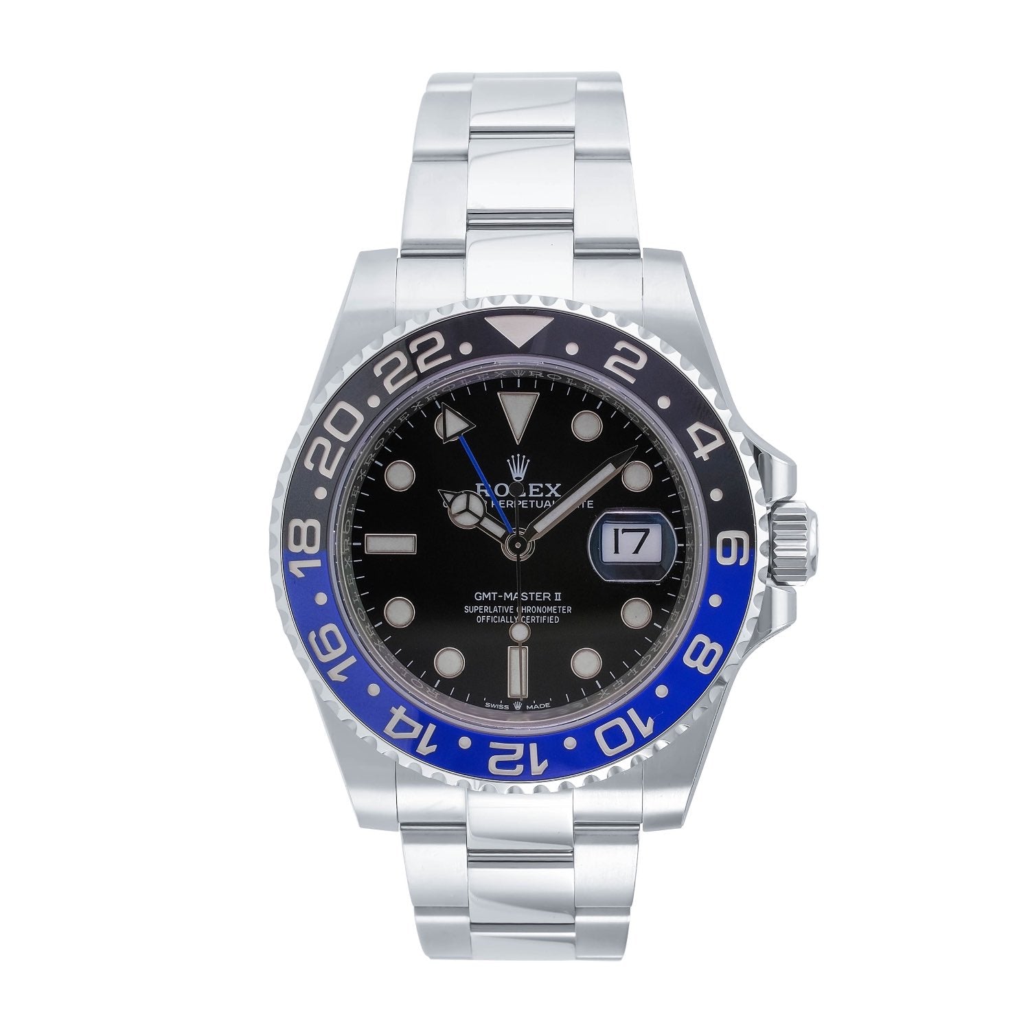 Rolex GMT-Master II "Batman" Oyster Band 126710 - luxuriantconcierge